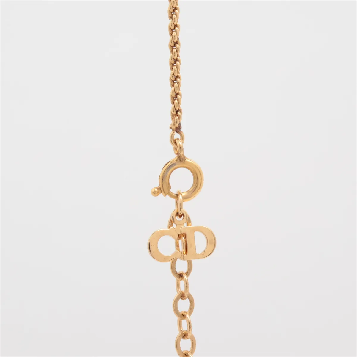 CD Logo Necklace GP Gold — view 3