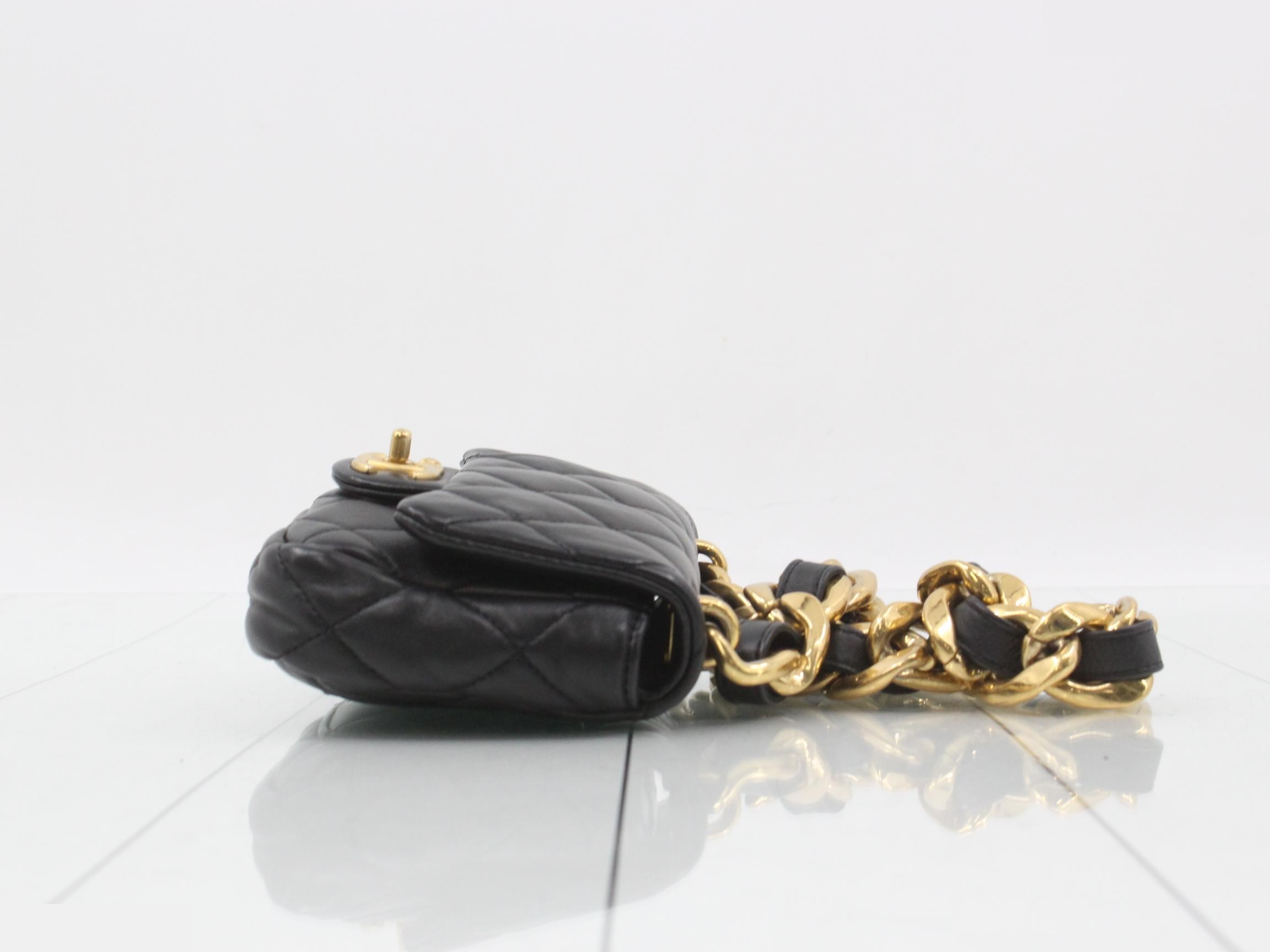 Lambskin Matelassé Shoulder Bag — view 3