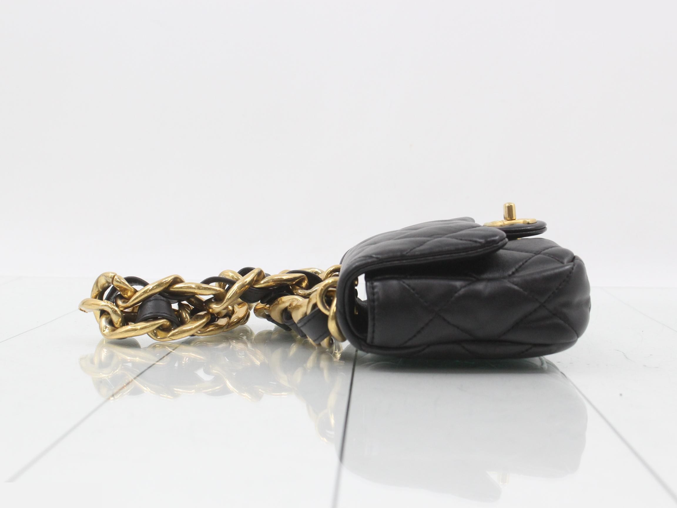 Lambskin Matelassé Shoulder Bag — view 4