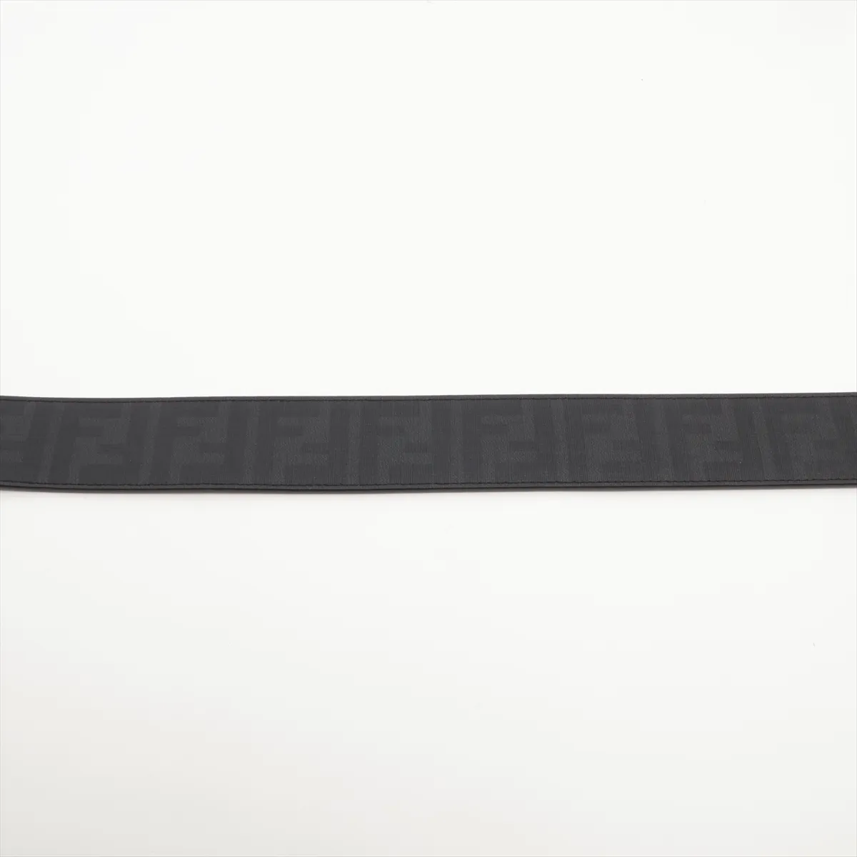 7C0183 Zucca Belt, size 85, Leather, Black. Shows signs of wear including — view 4