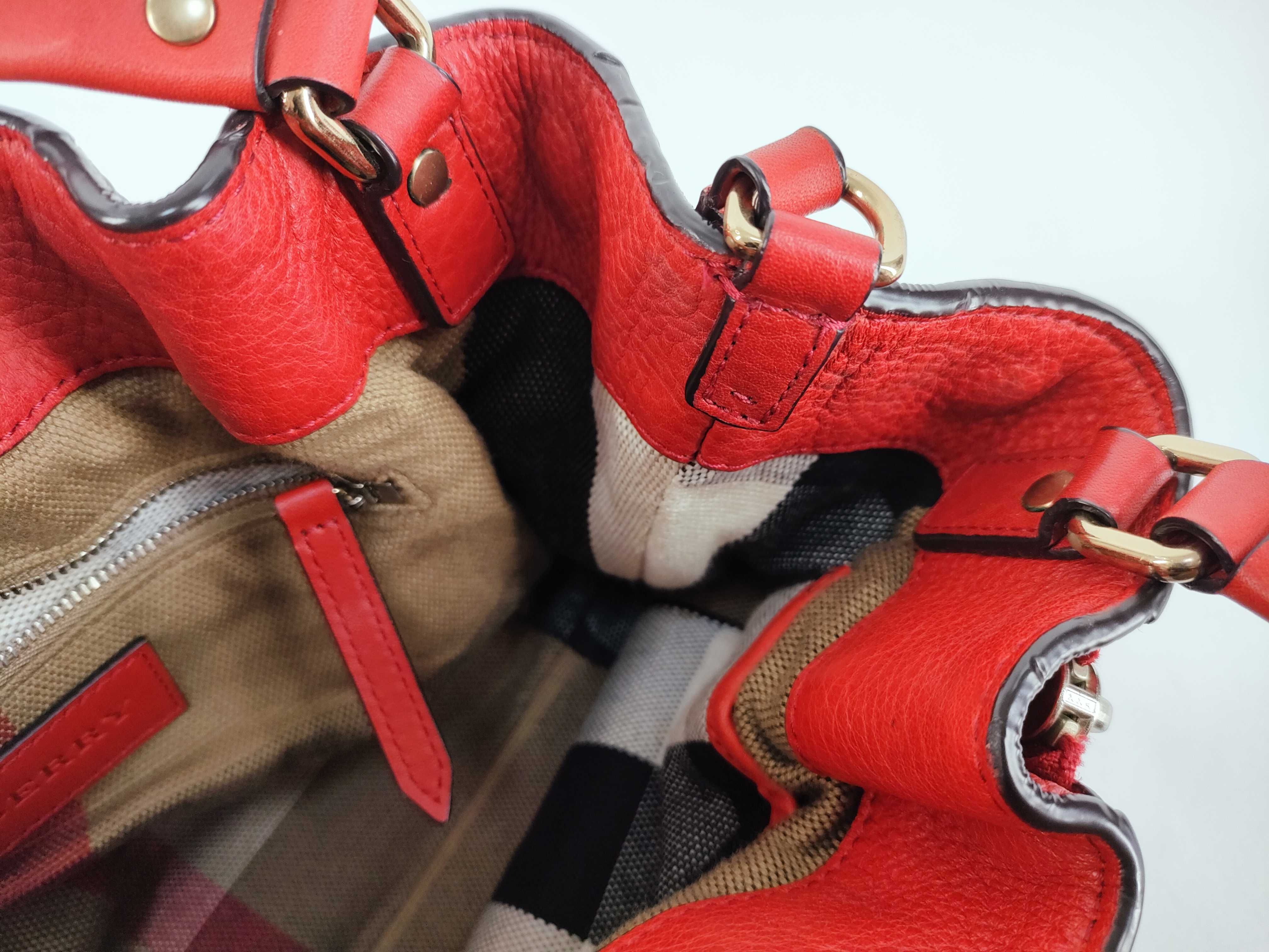 VN - leather hand bag red handbag — view 14