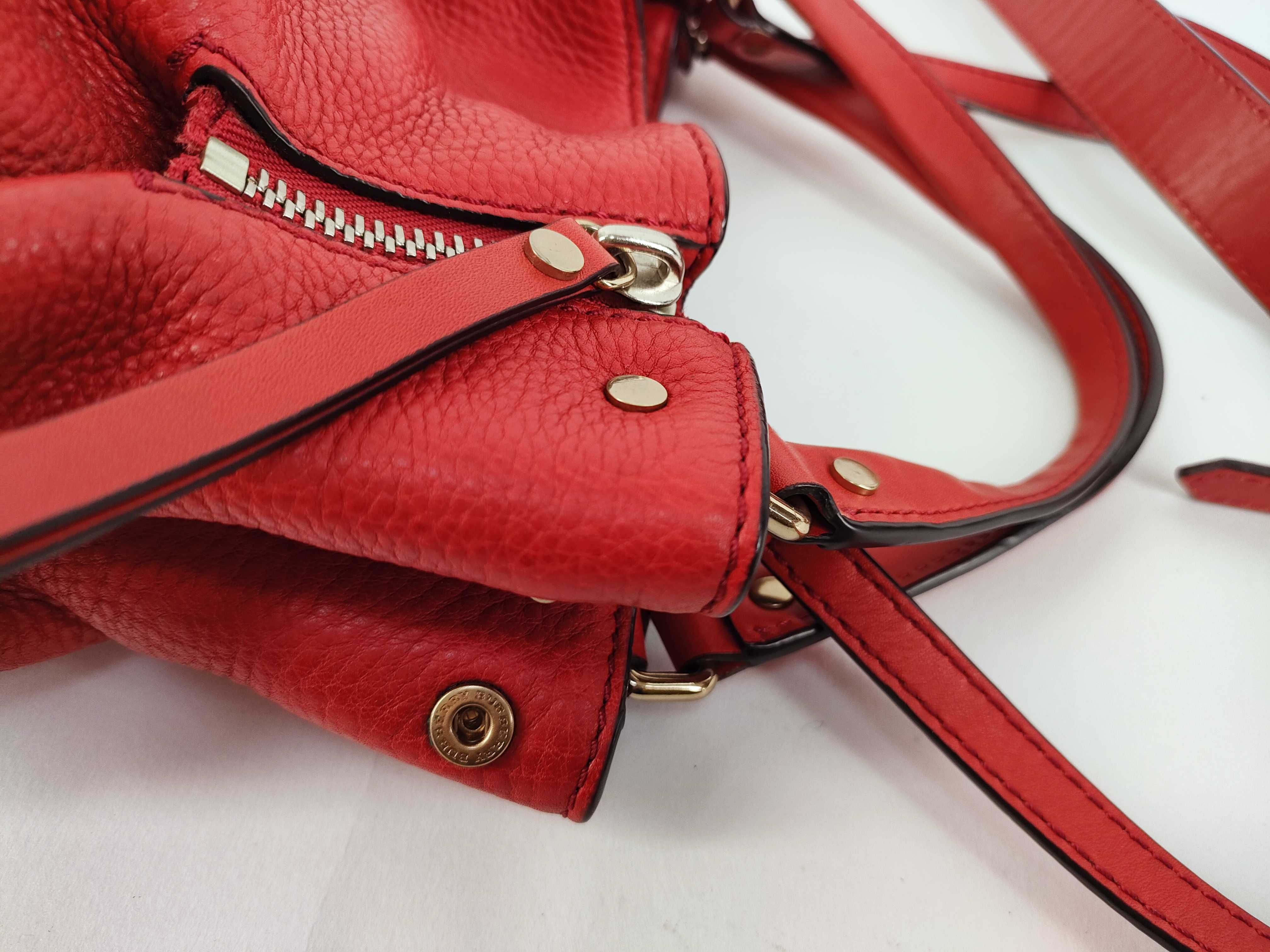 VN - leather hand bag red handbag — view 5