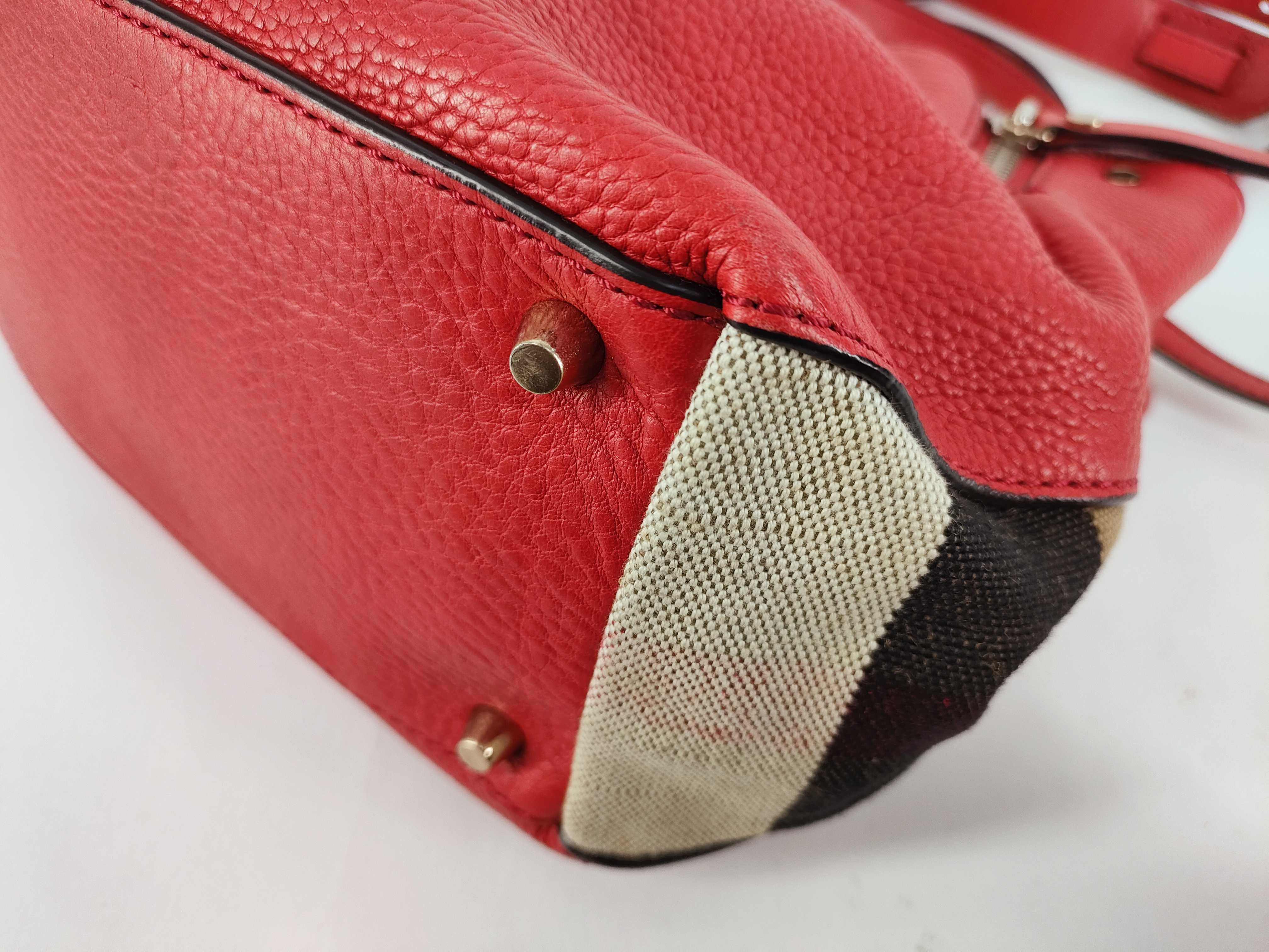 VN - leather hand bag red handbag — view 6