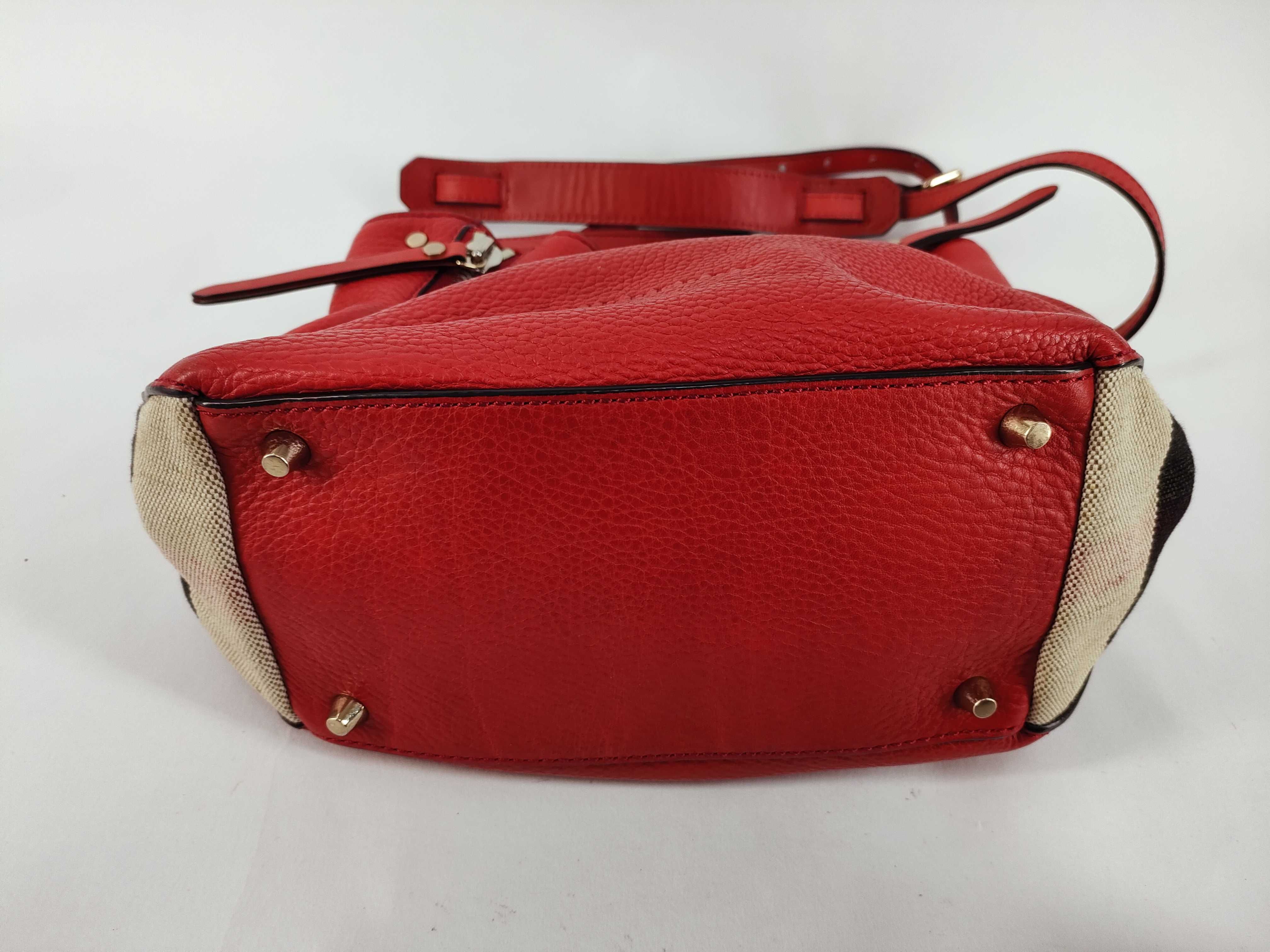 VN - leather hand bag red handbag — view 7