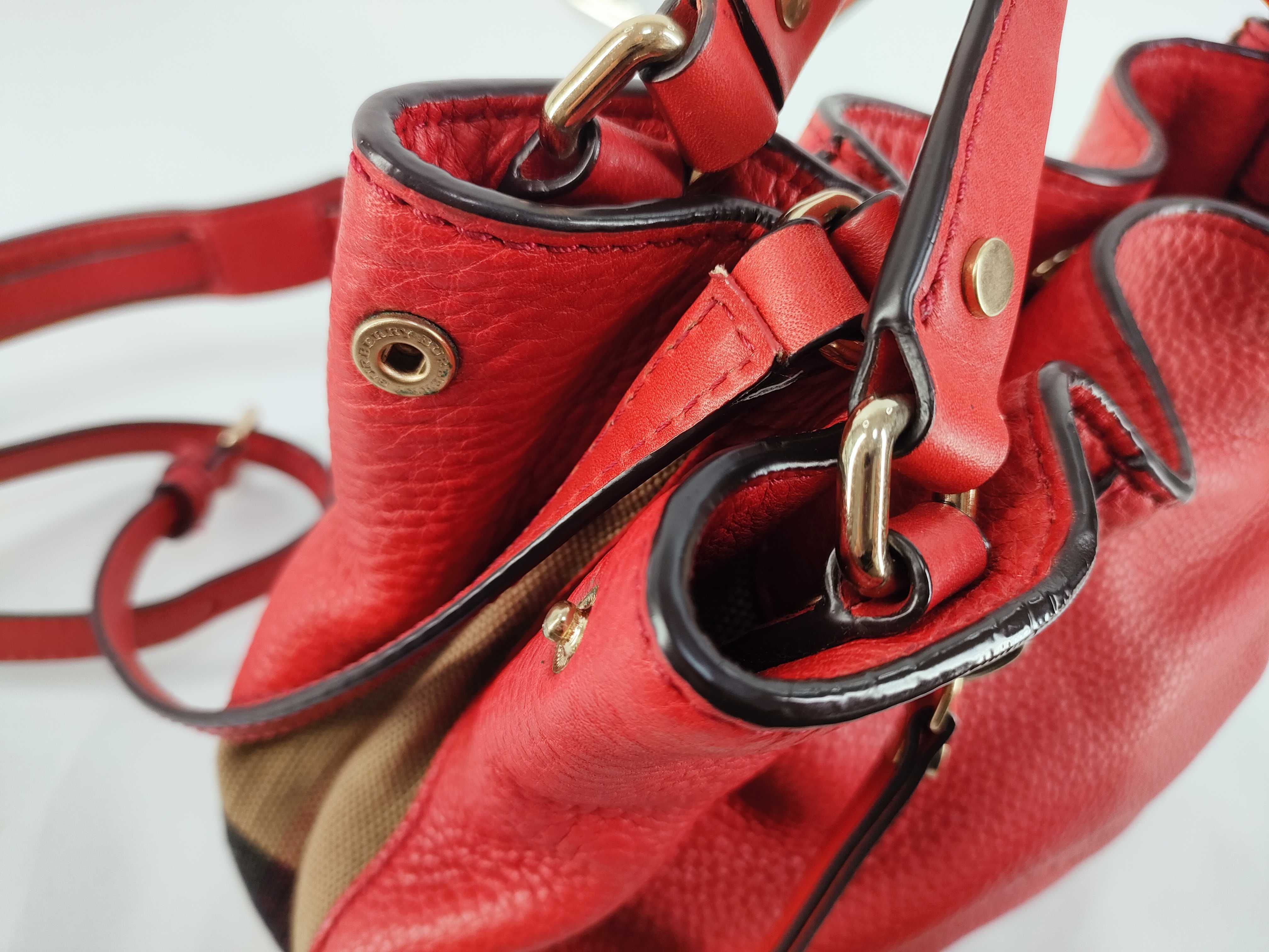 VN - leather hand bag red handbag — view 8