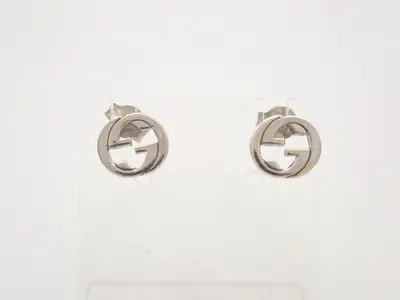 Sterling silver earrings, 925 sterling silver, 3.4g