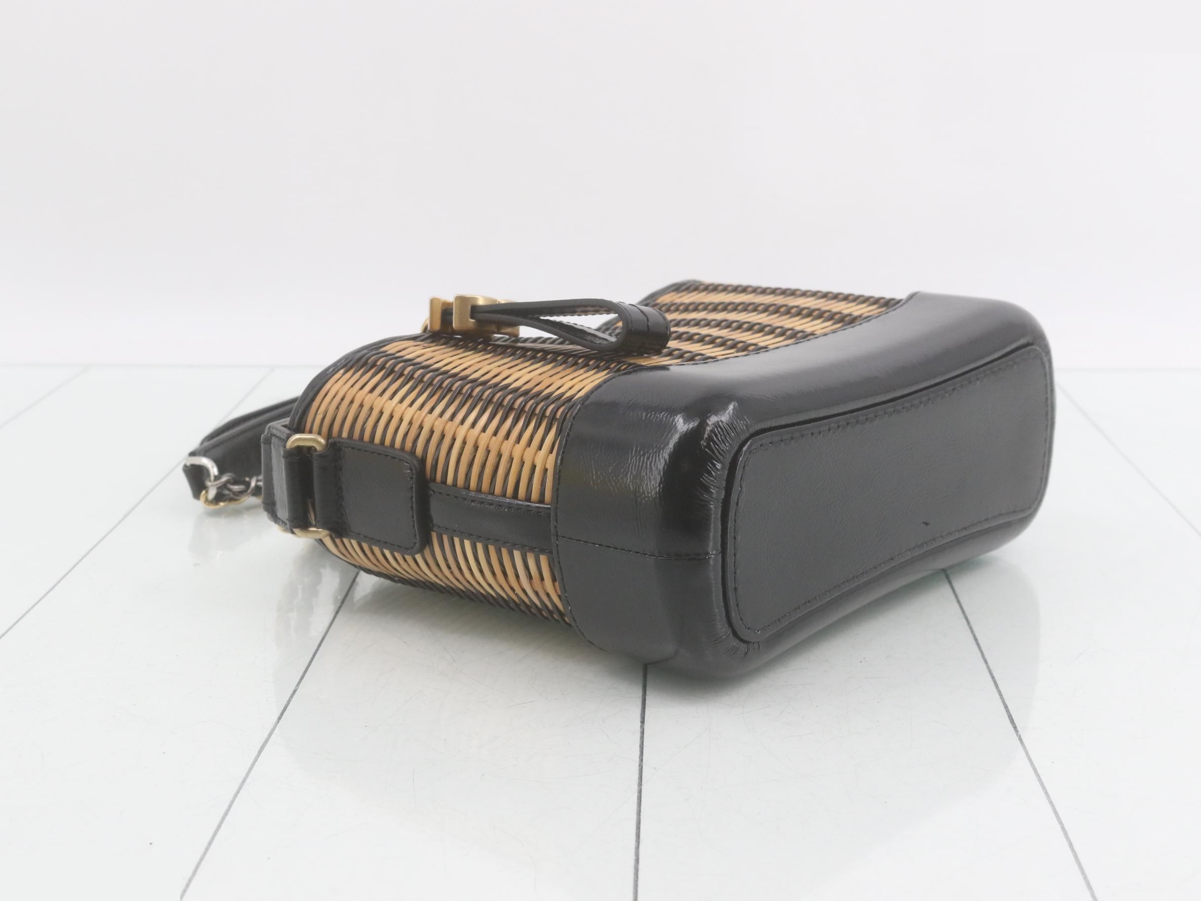 Gabrielle de Rattan Shoulder Bag — view 5