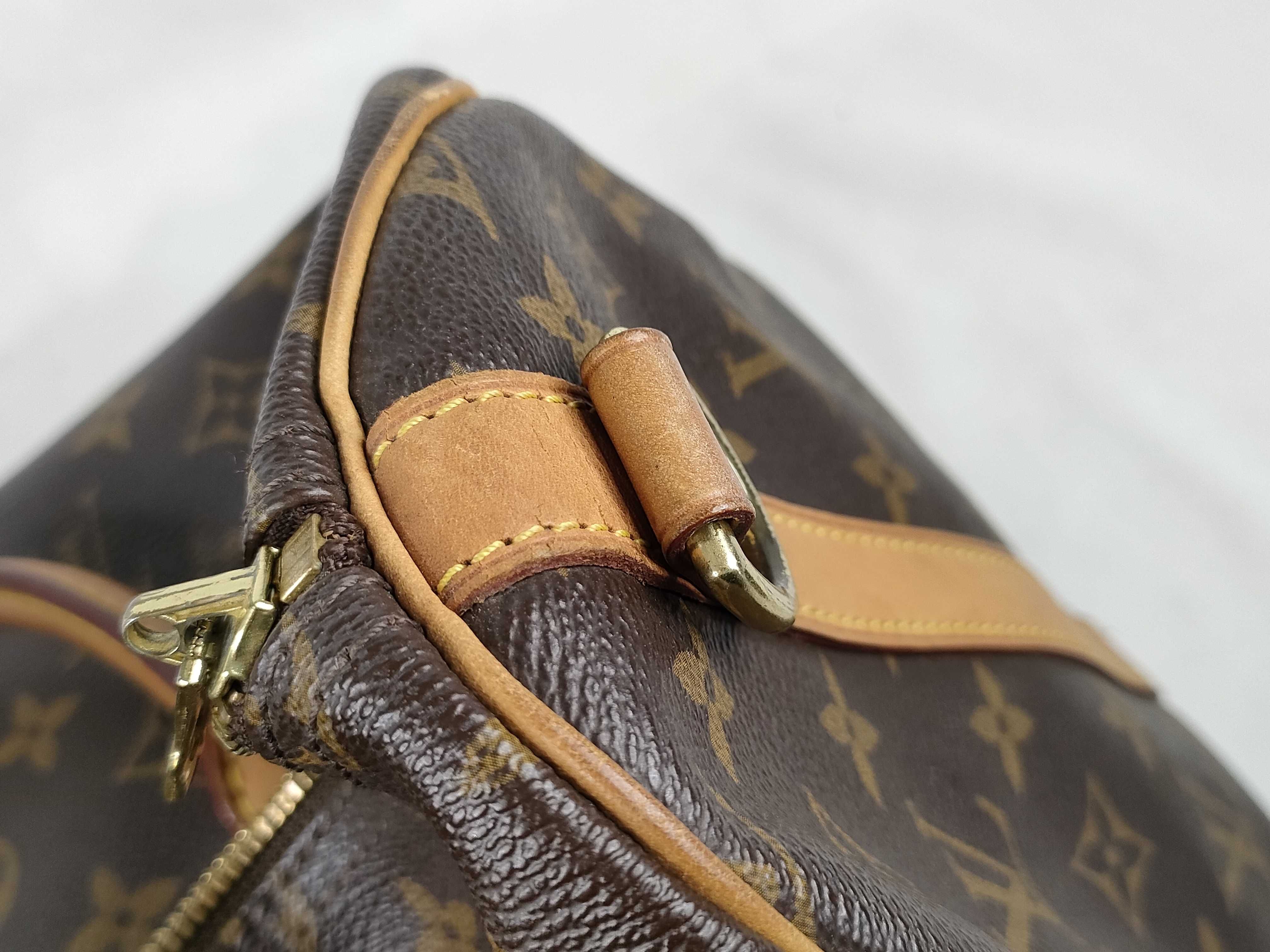 Monogram ID- Monogram Speedy Bandouliere 35 M40392 Brown Personal Engraving Handbag — view 14