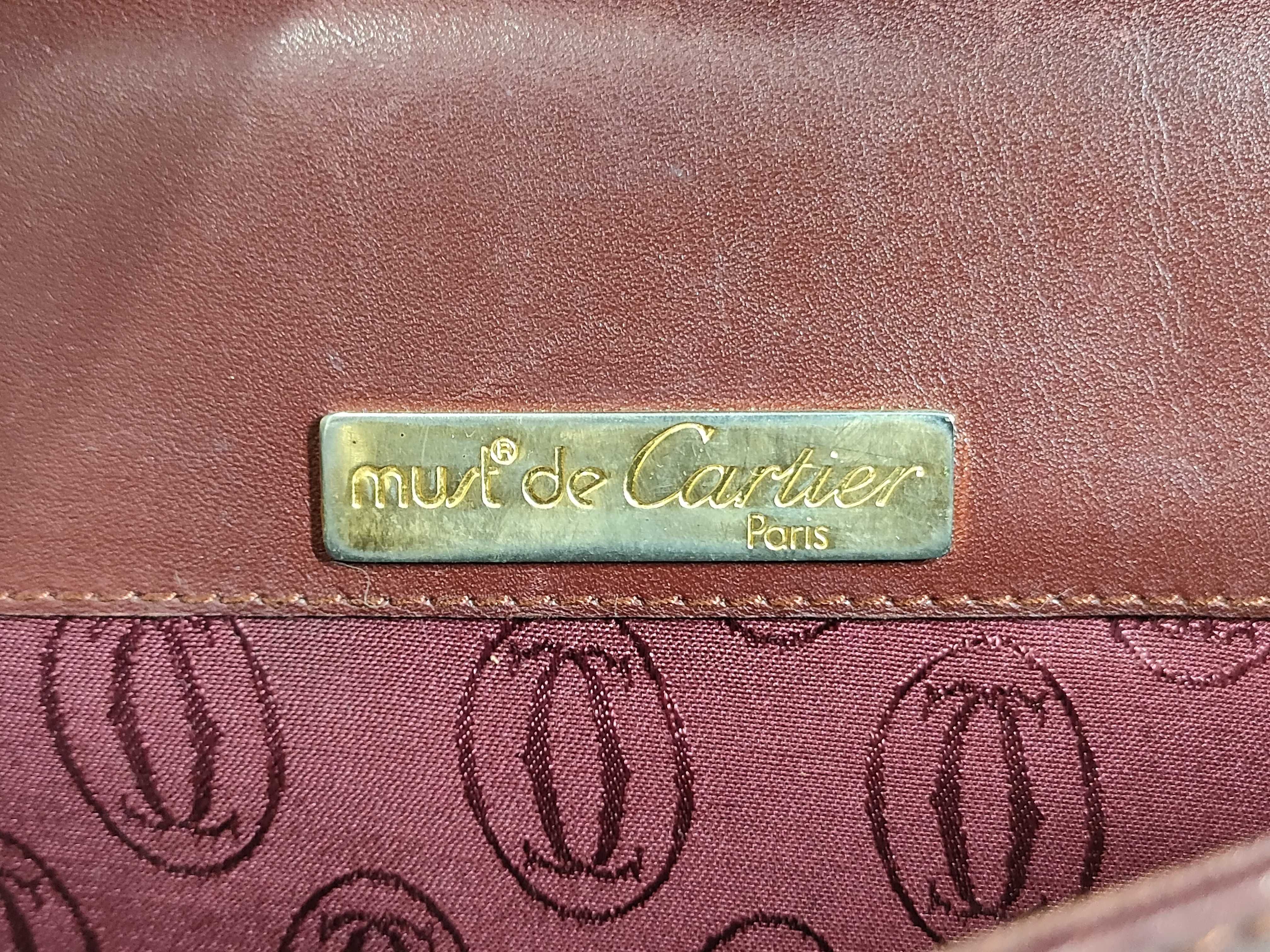 Must Line Bordeaux Leather Shoulder Bag — view 12