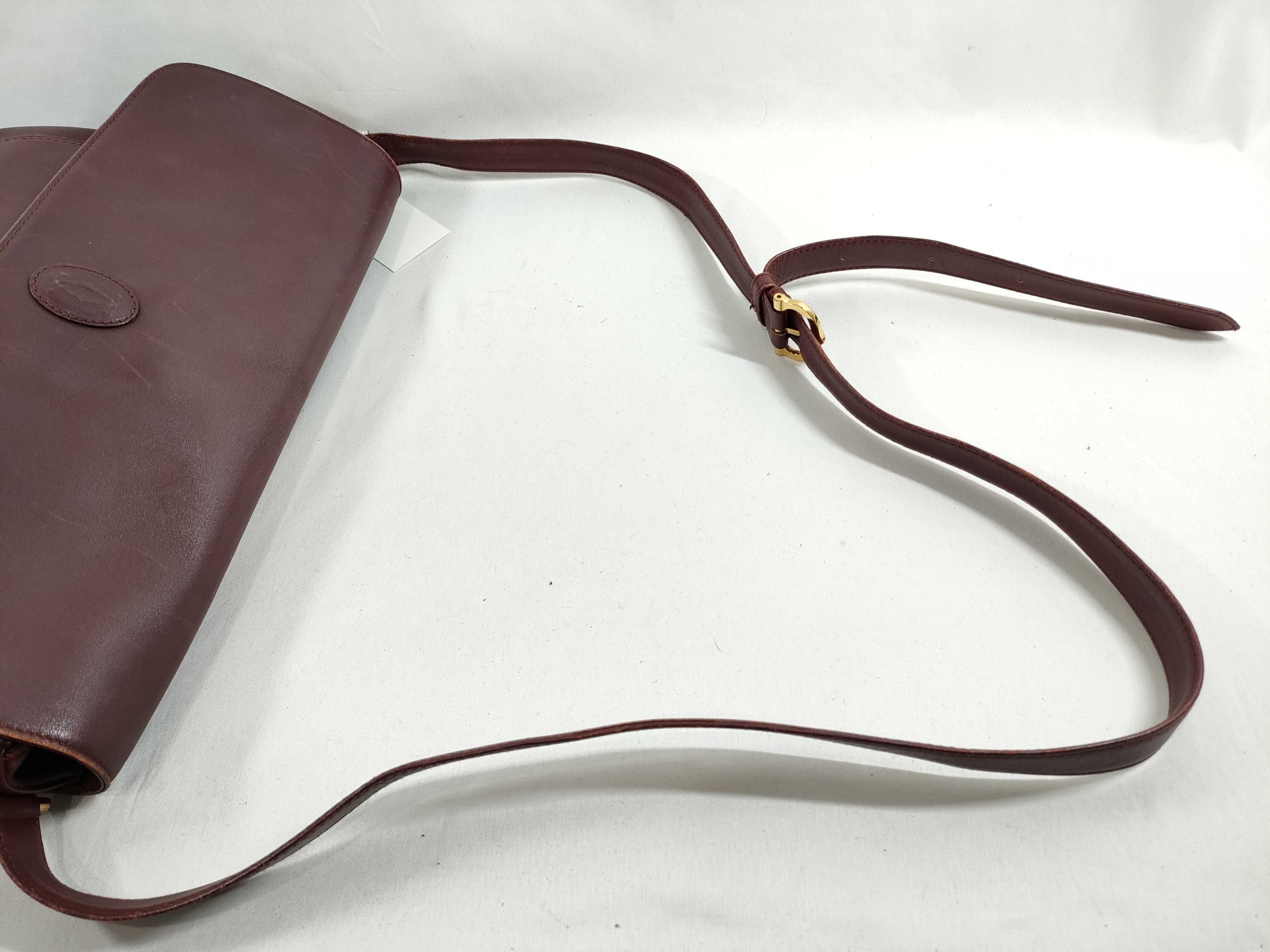 Must Line Bordeaux Leather Shoulder Bag — view 3