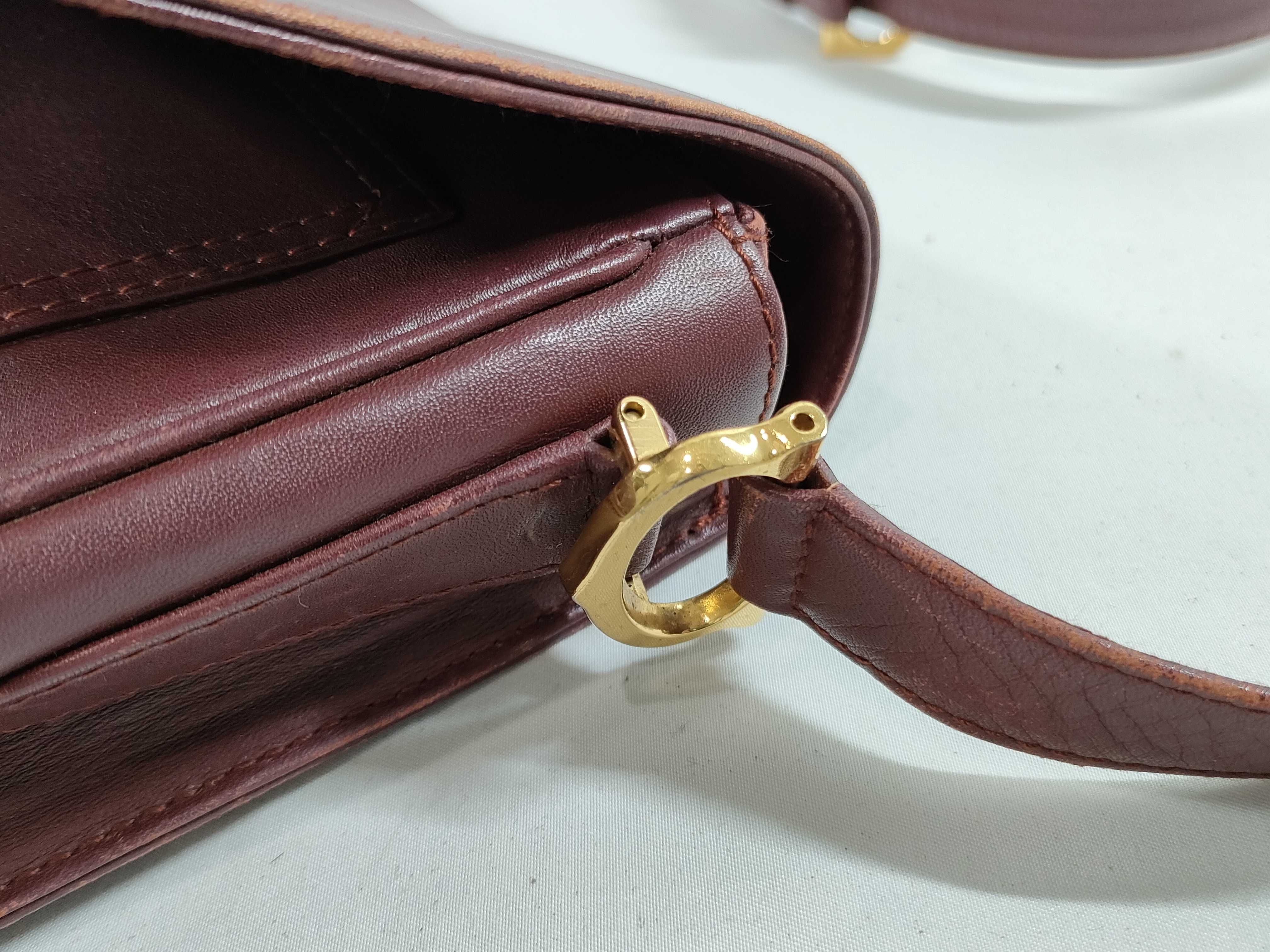 Must Line Bordeaux Leather Shoulder Bag — view 5