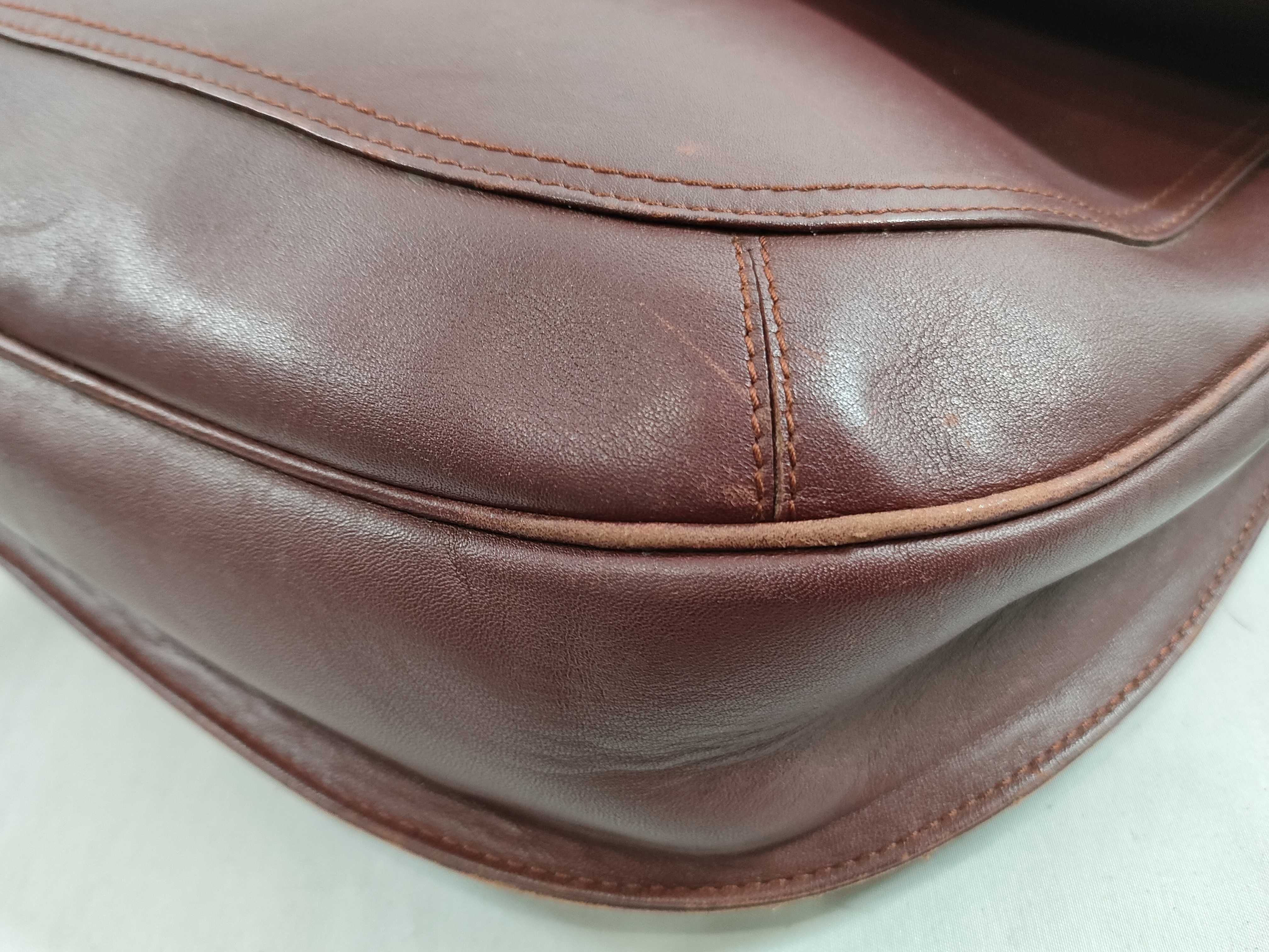 Must Line Bordeaux Leather Shoulder Bag — view 6