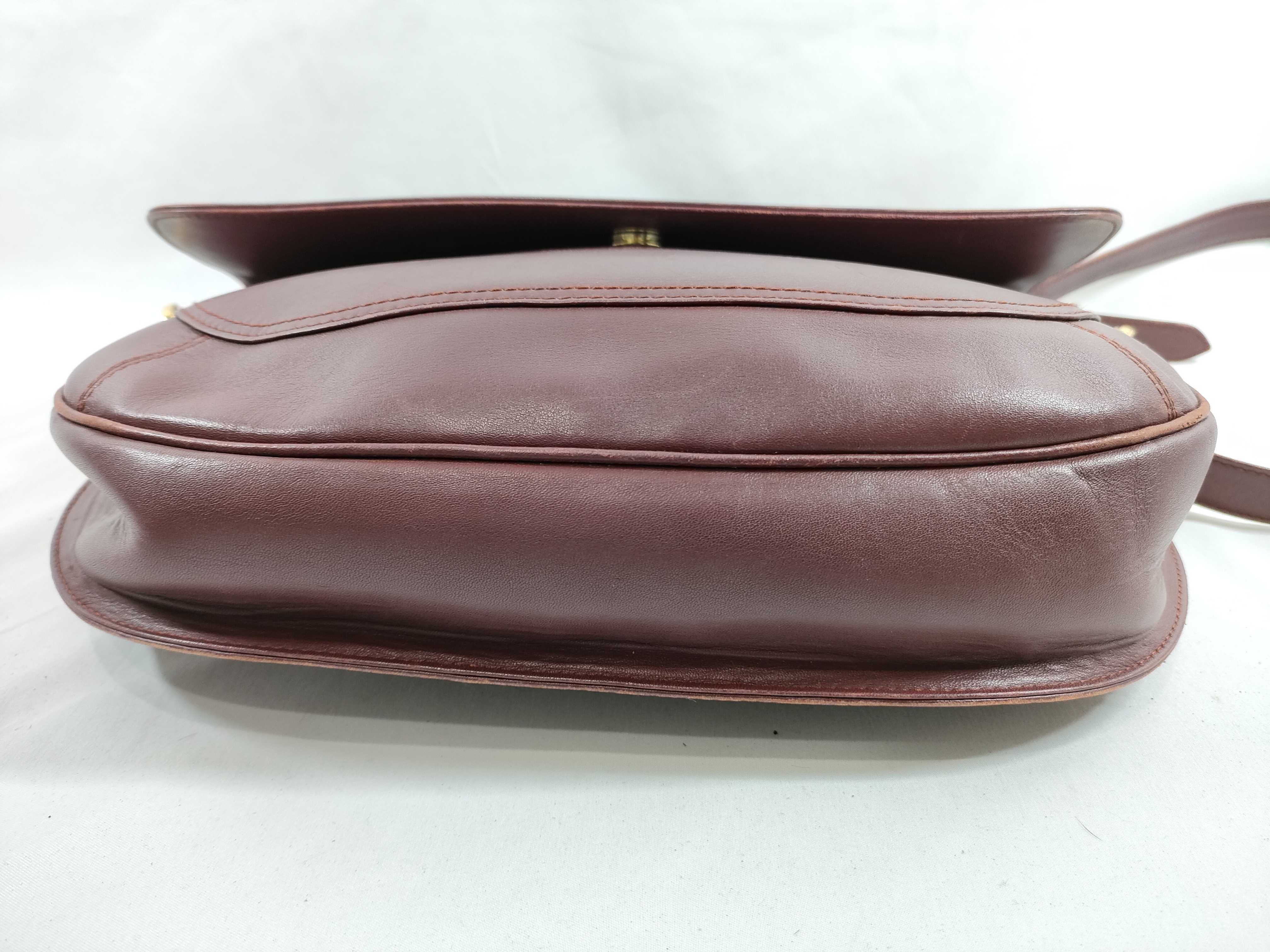 Must Line Bordeaux Leather Shoulder Bag — view 7