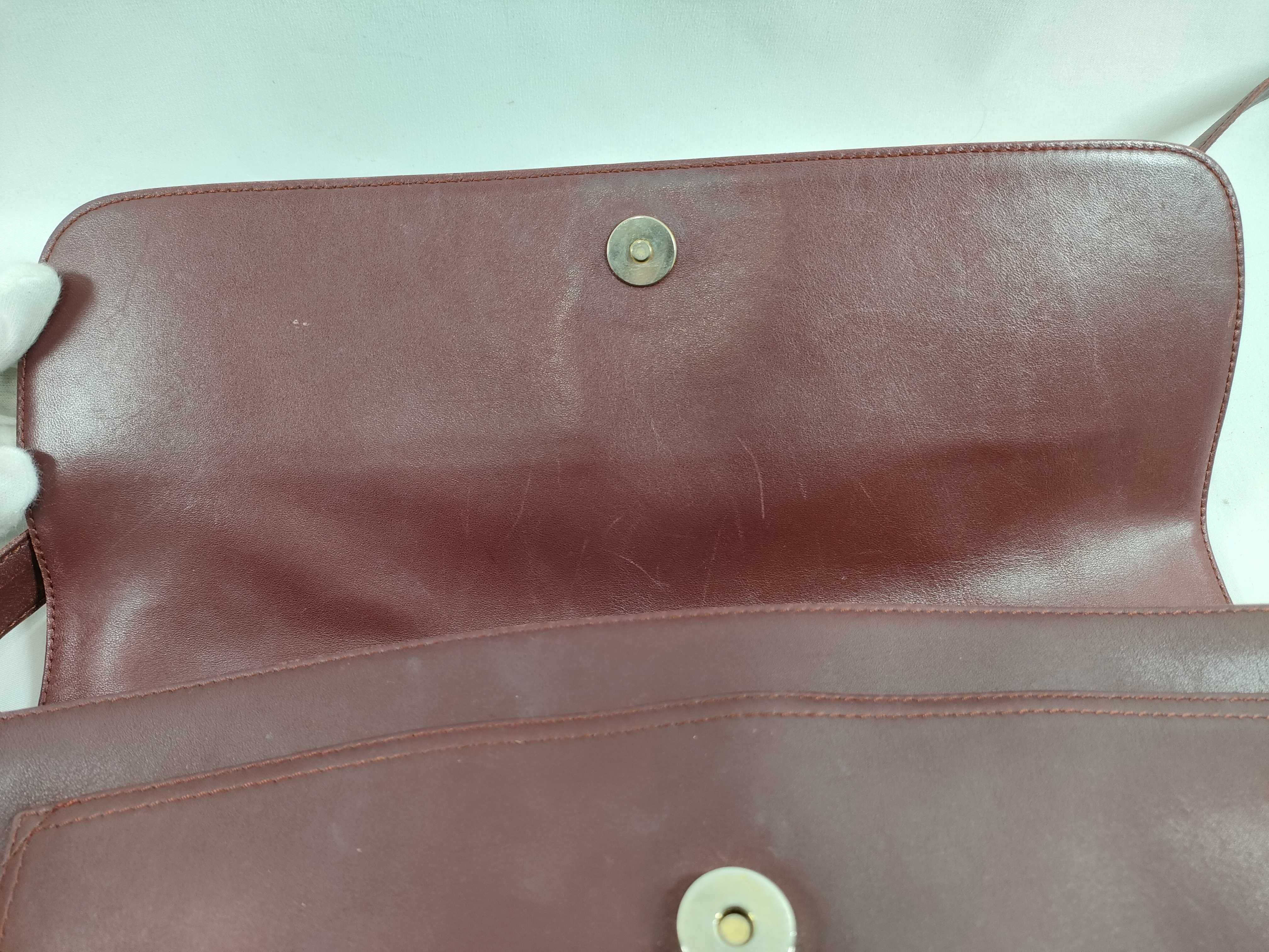 Must Line Bordeaux Leather Shoulder Bag — view 8