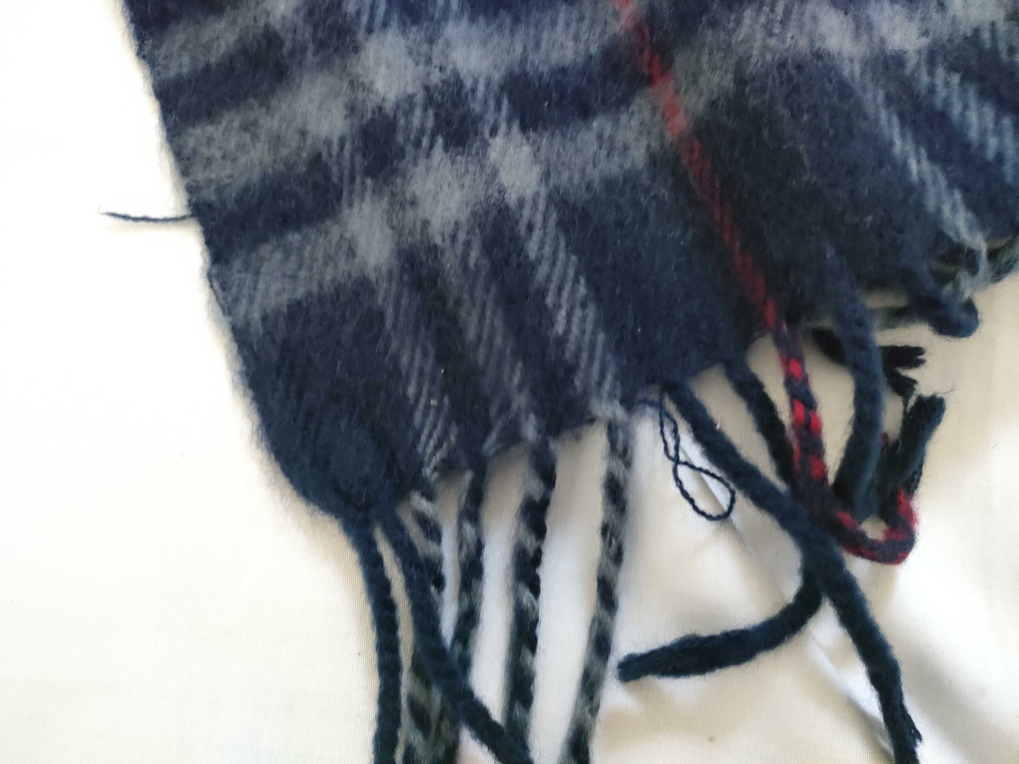 Nova Check Scarf, Navy, Other Accessories — view 3