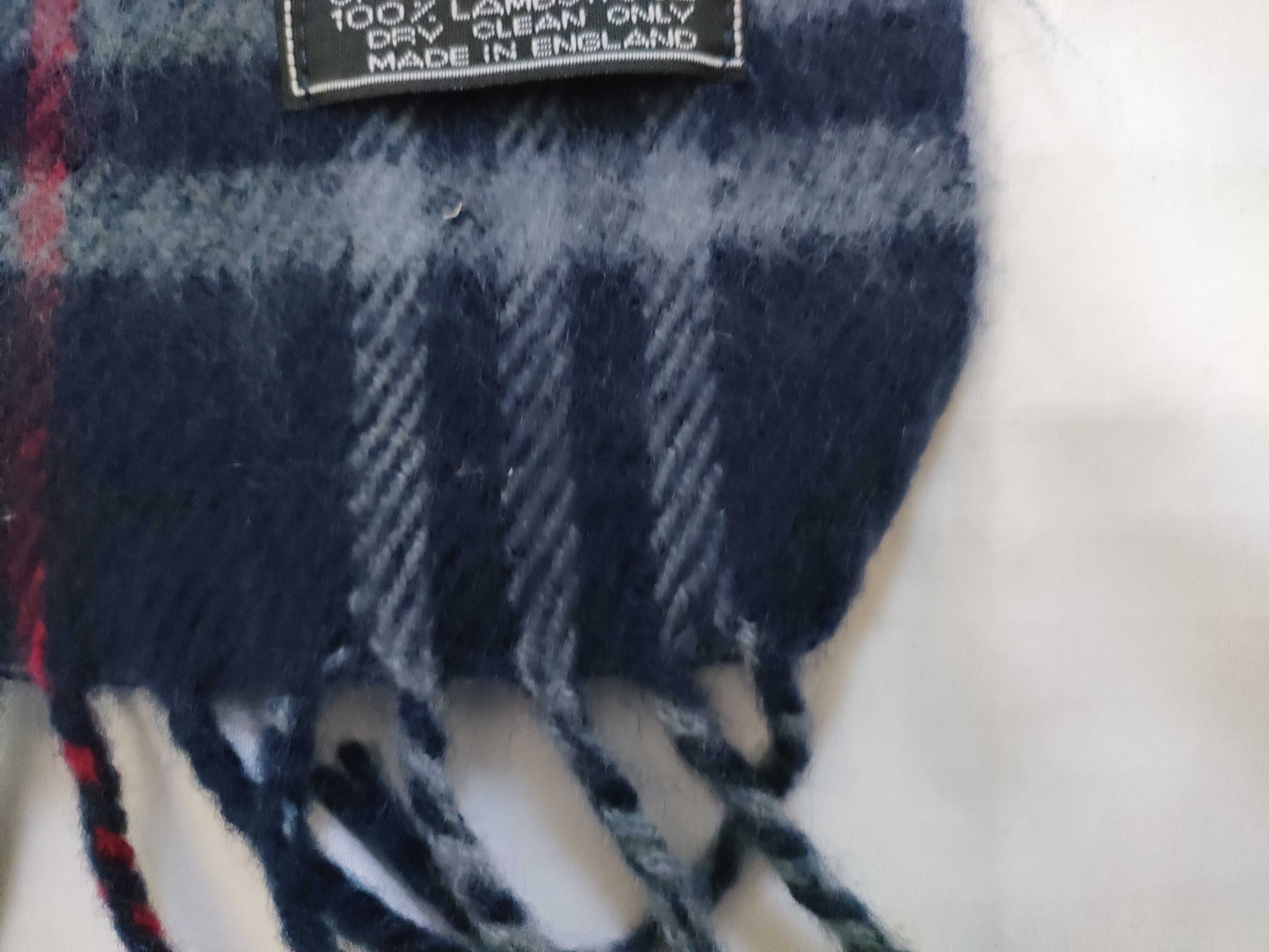 Nova Check Scarf, Navy, Other Accessories — view 4