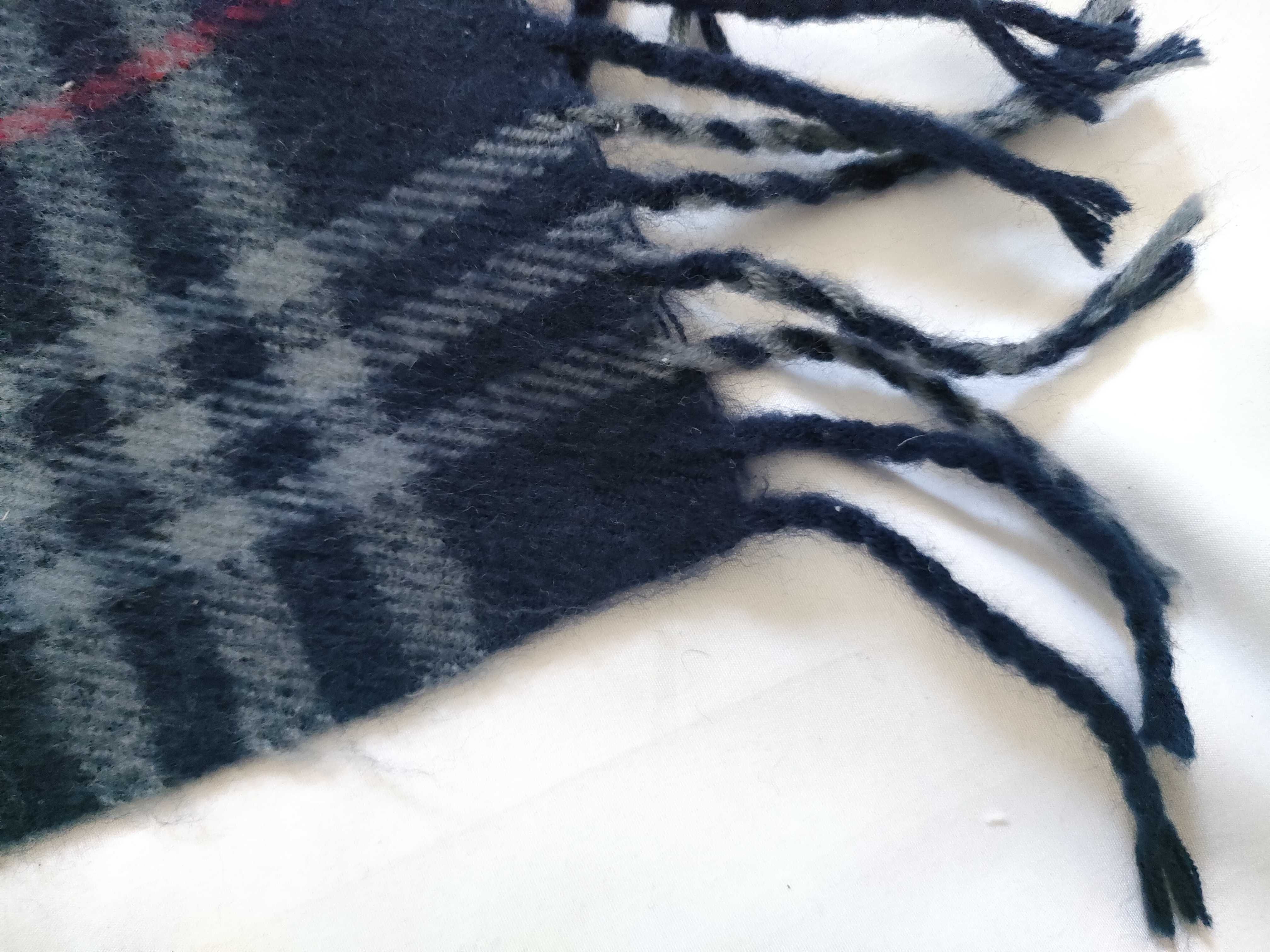Nova Check Scarf, Navy, Other Accessories — view 6