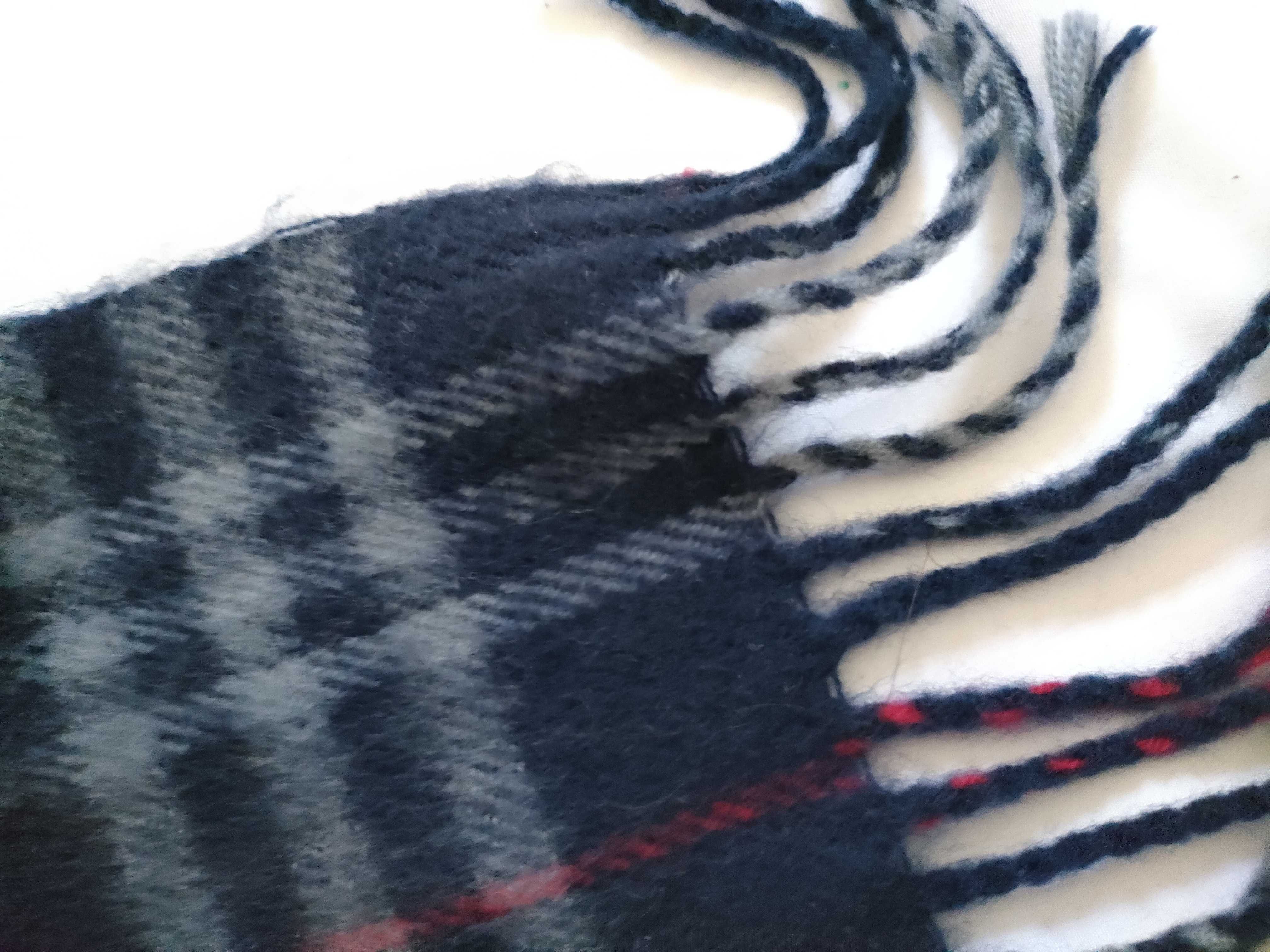 Nova Check Scarf, Navy, Other Accessories — view 7