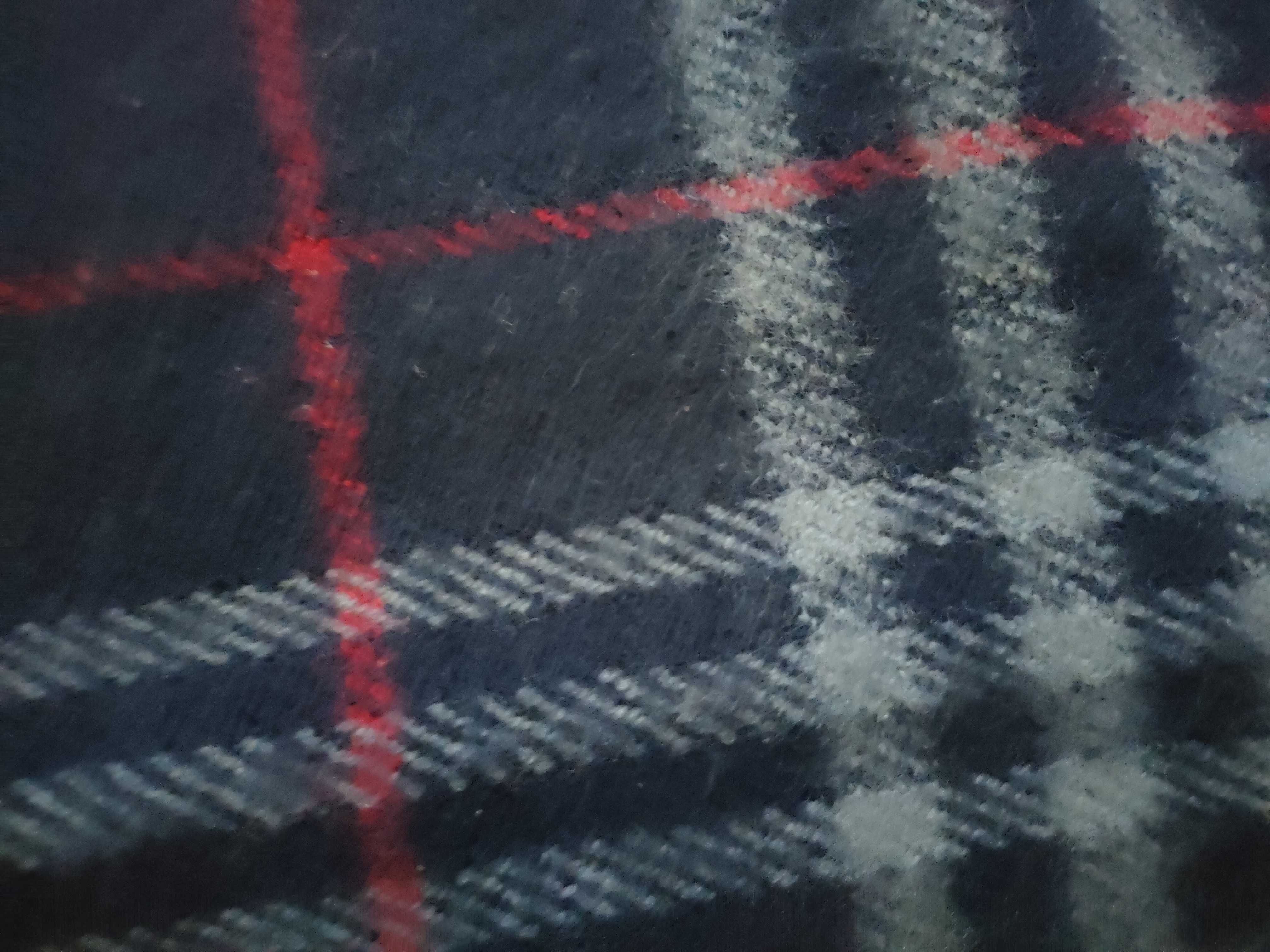 Nova Check Scarf, Navy, Other Accessories — view 8