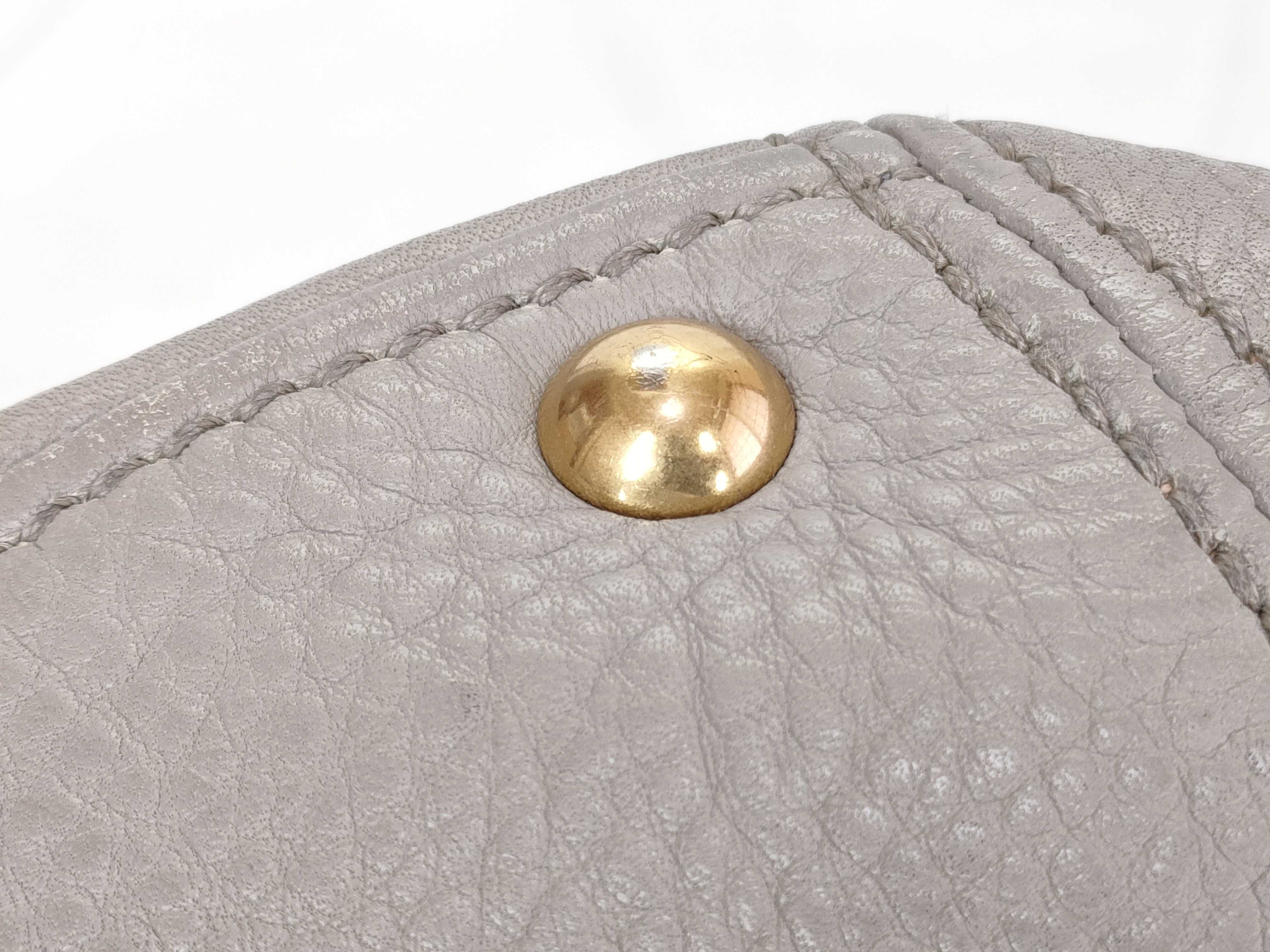 Vitello Luxe One-Shoulder Bag Tote Bag Gathered Tote Bag — view 14
