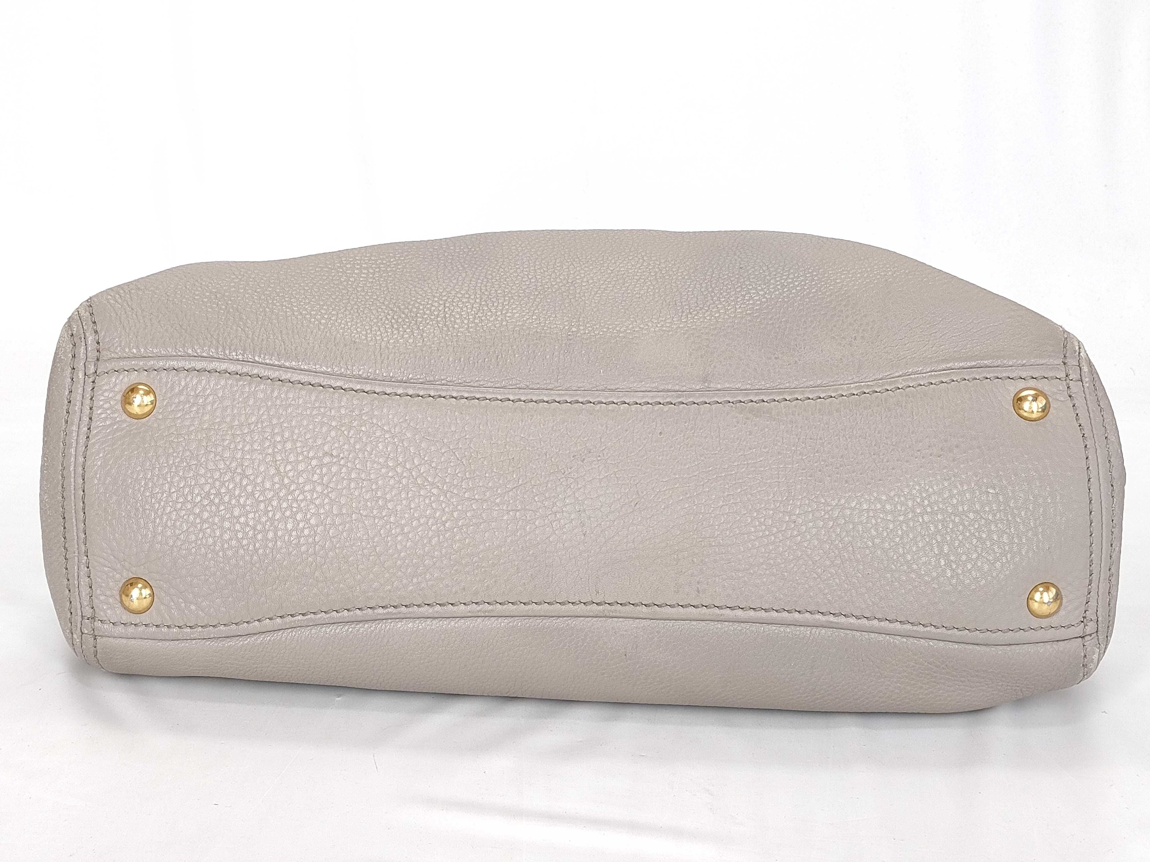 Vitello Luxe One-Shoulder Bag Tote Bag Gathered Tote Bag — view 8