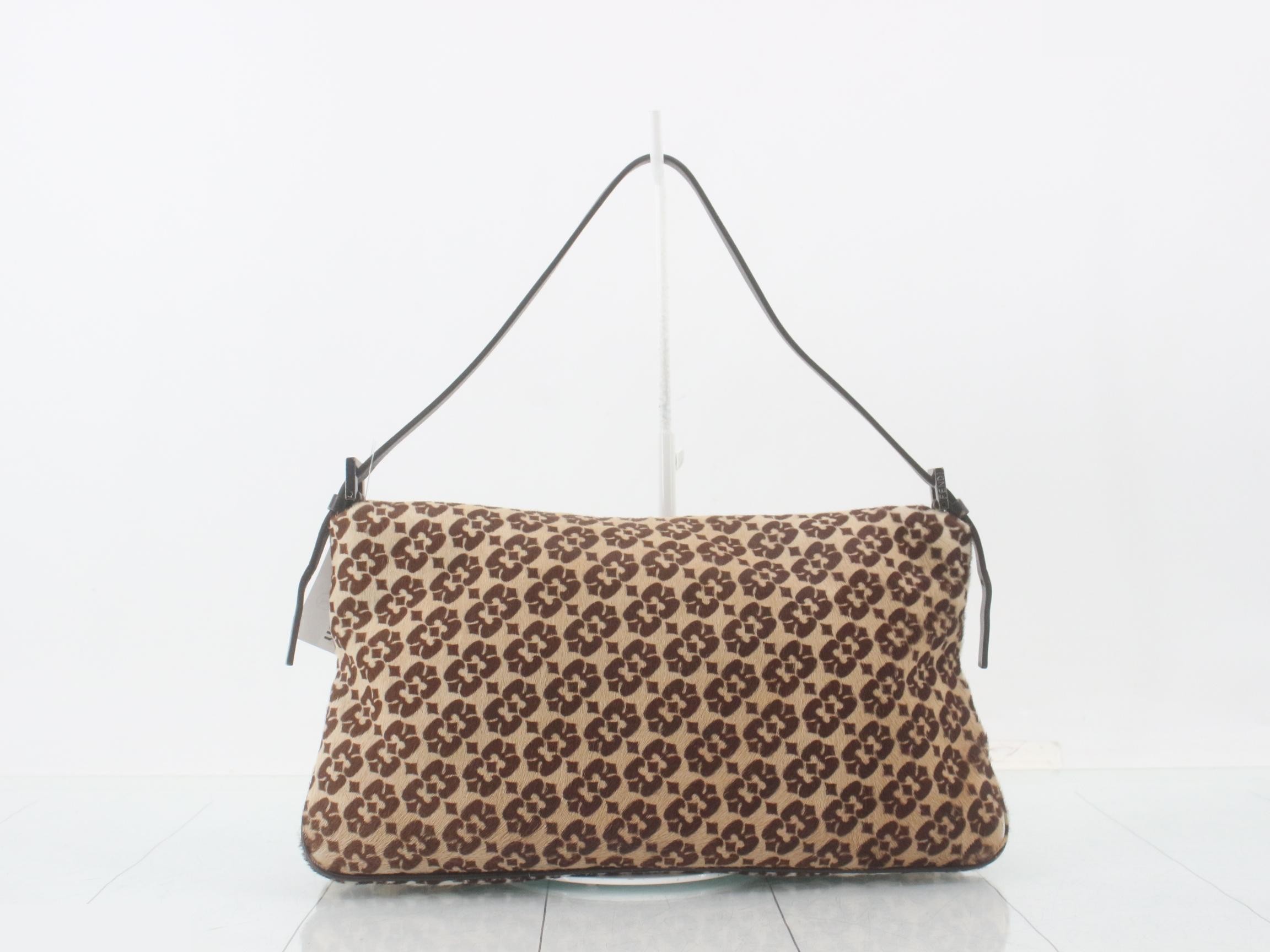 Mamma Baguette Calf Hair/Leather One-Shoulder Bag — view 2