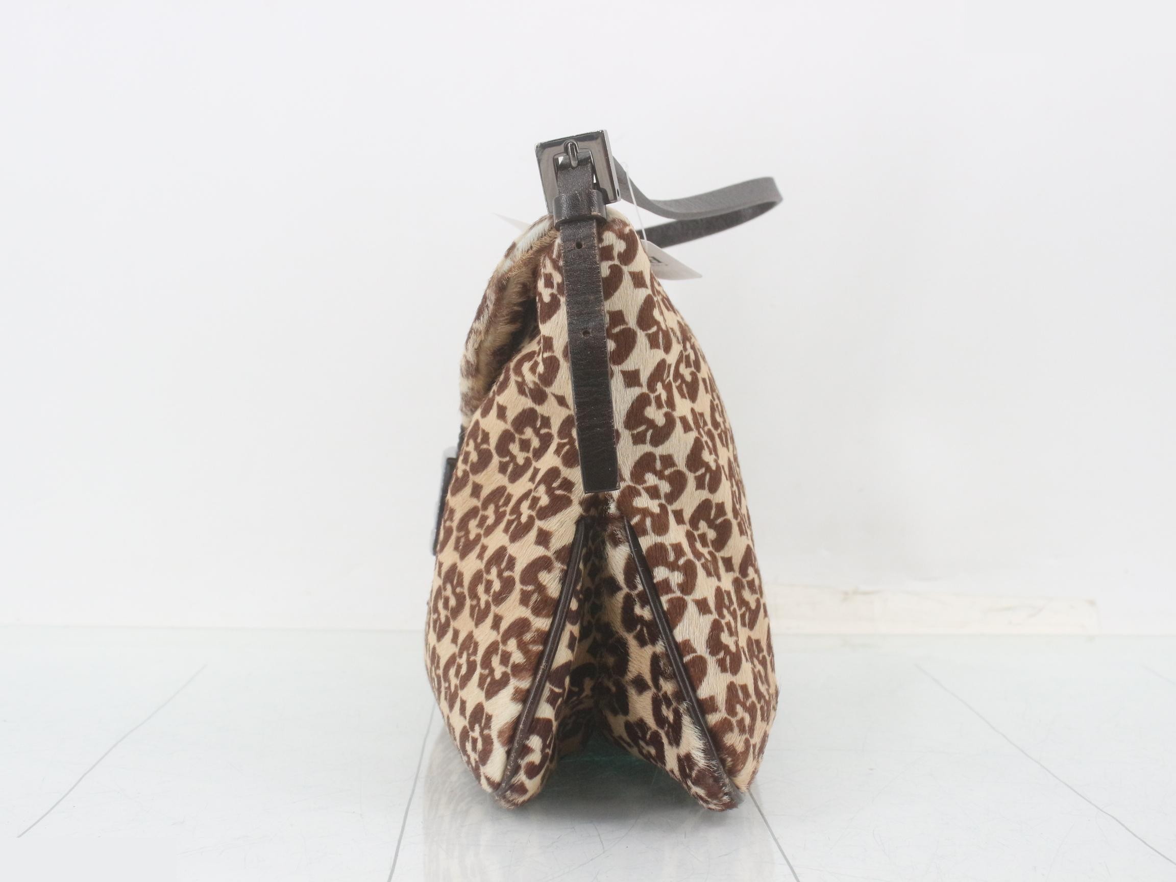 Mamma Baguette Calf Hair/Leather One-Shoulder Bag — view 3