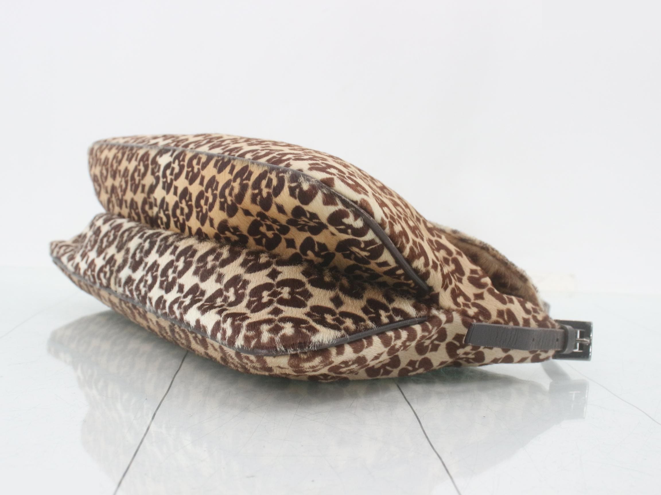 Mamma Baguette Calf Hair/Leather One-Shoulder Bag — view 6