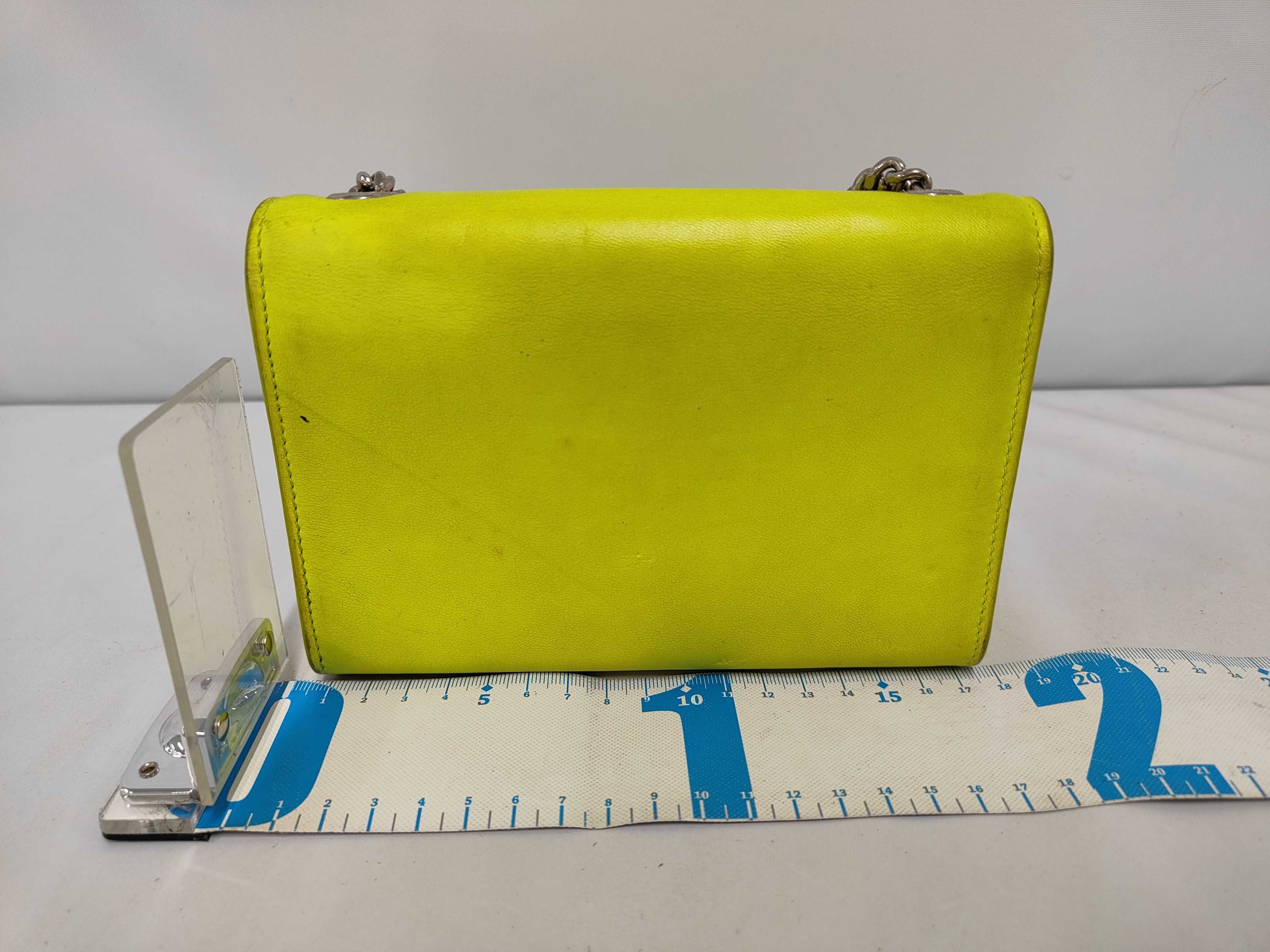Classic Kate Fluorescent Yellow Shoulder Bag — view 2