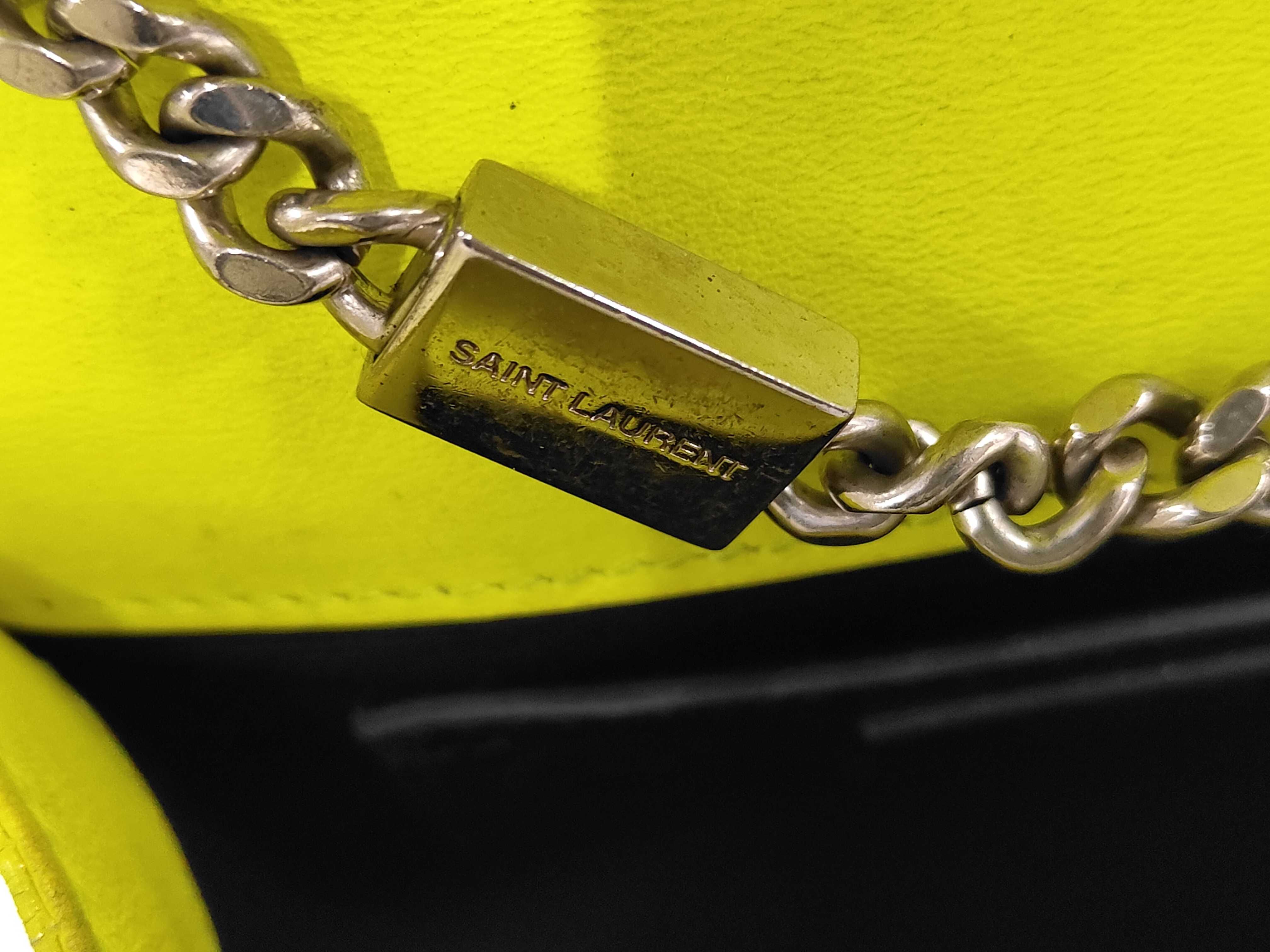 Classic Kate Fluorescent Yellow Shoulder Bag — view 13