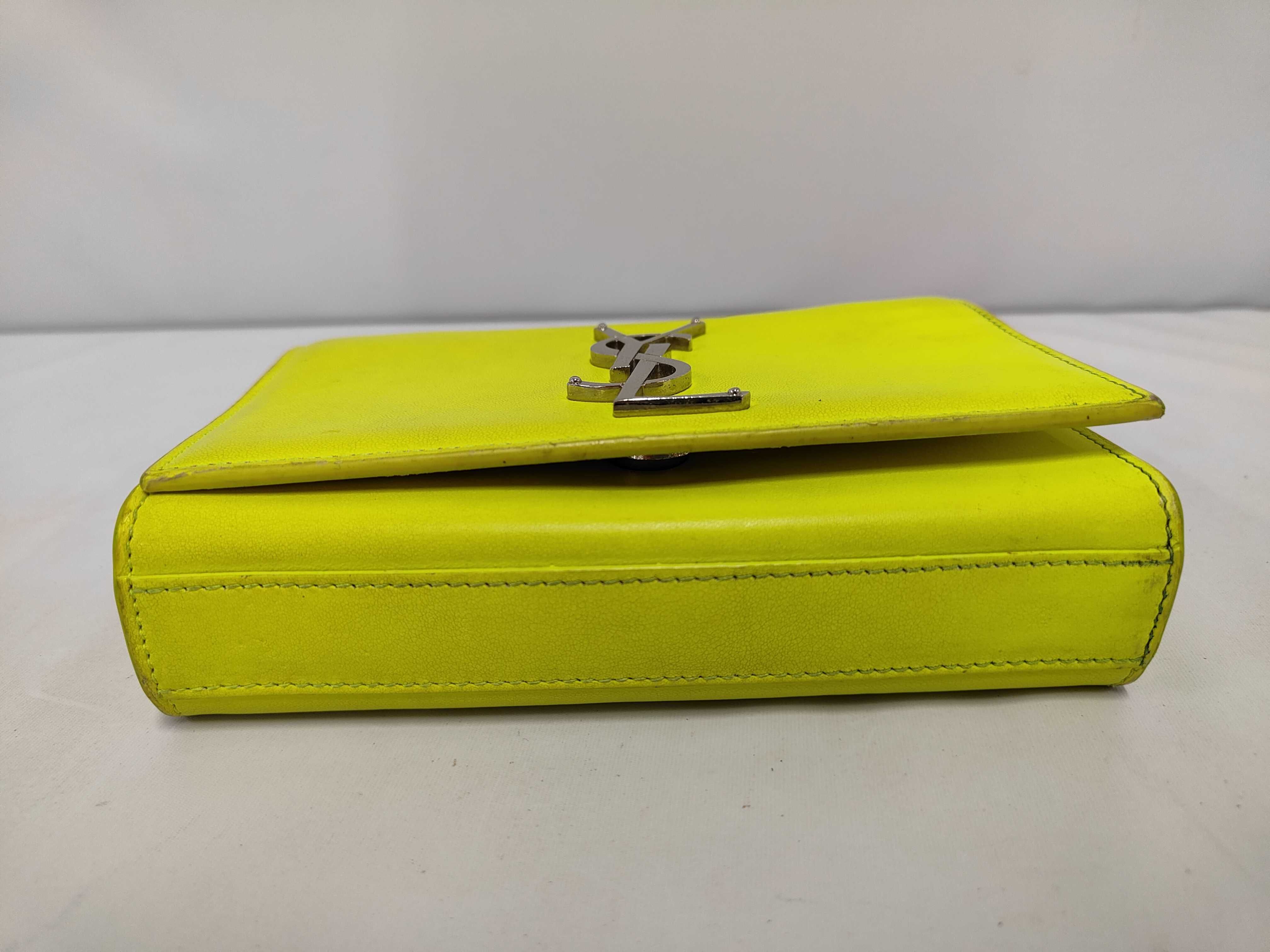 Classic Kate Fluorescent Yellow Shoulder Bag — view 3