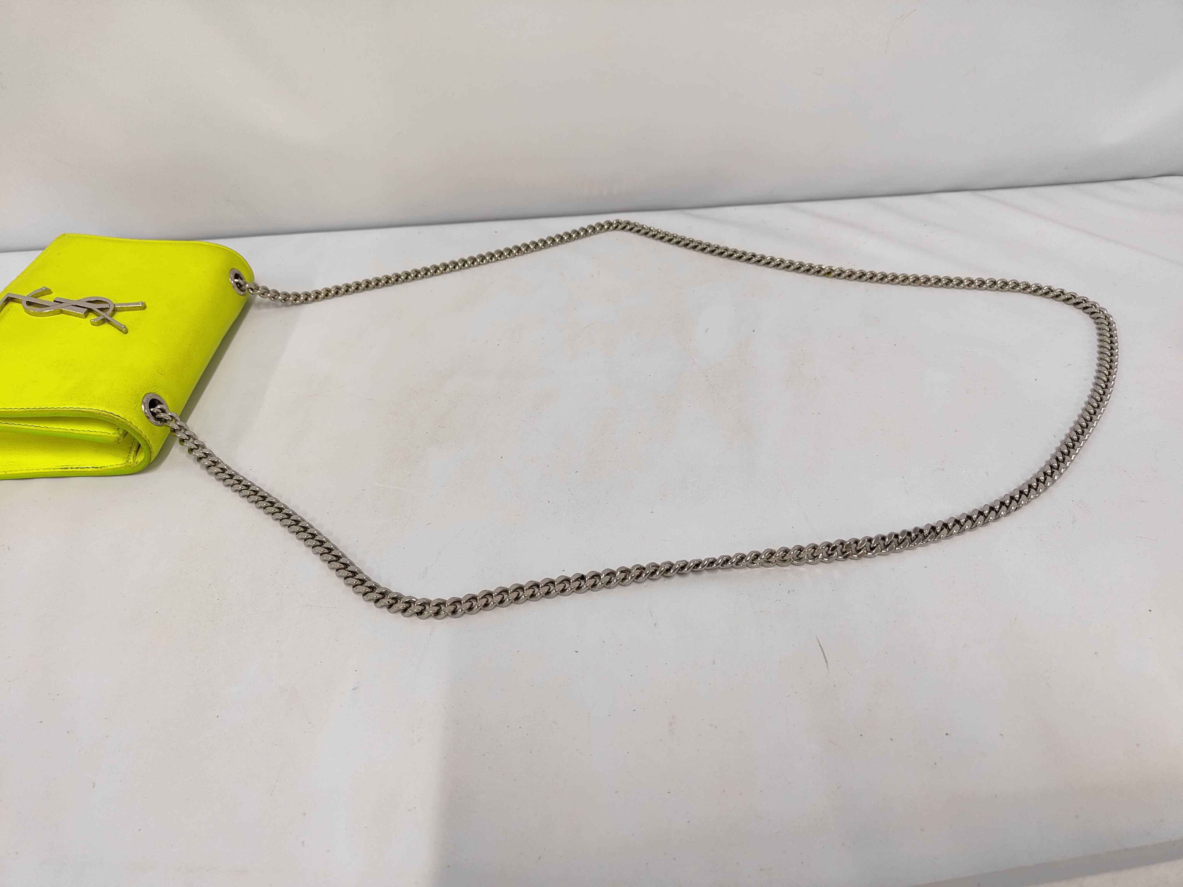 Classic Kate Fluorescent Yellow Shoulder Bag — view 5