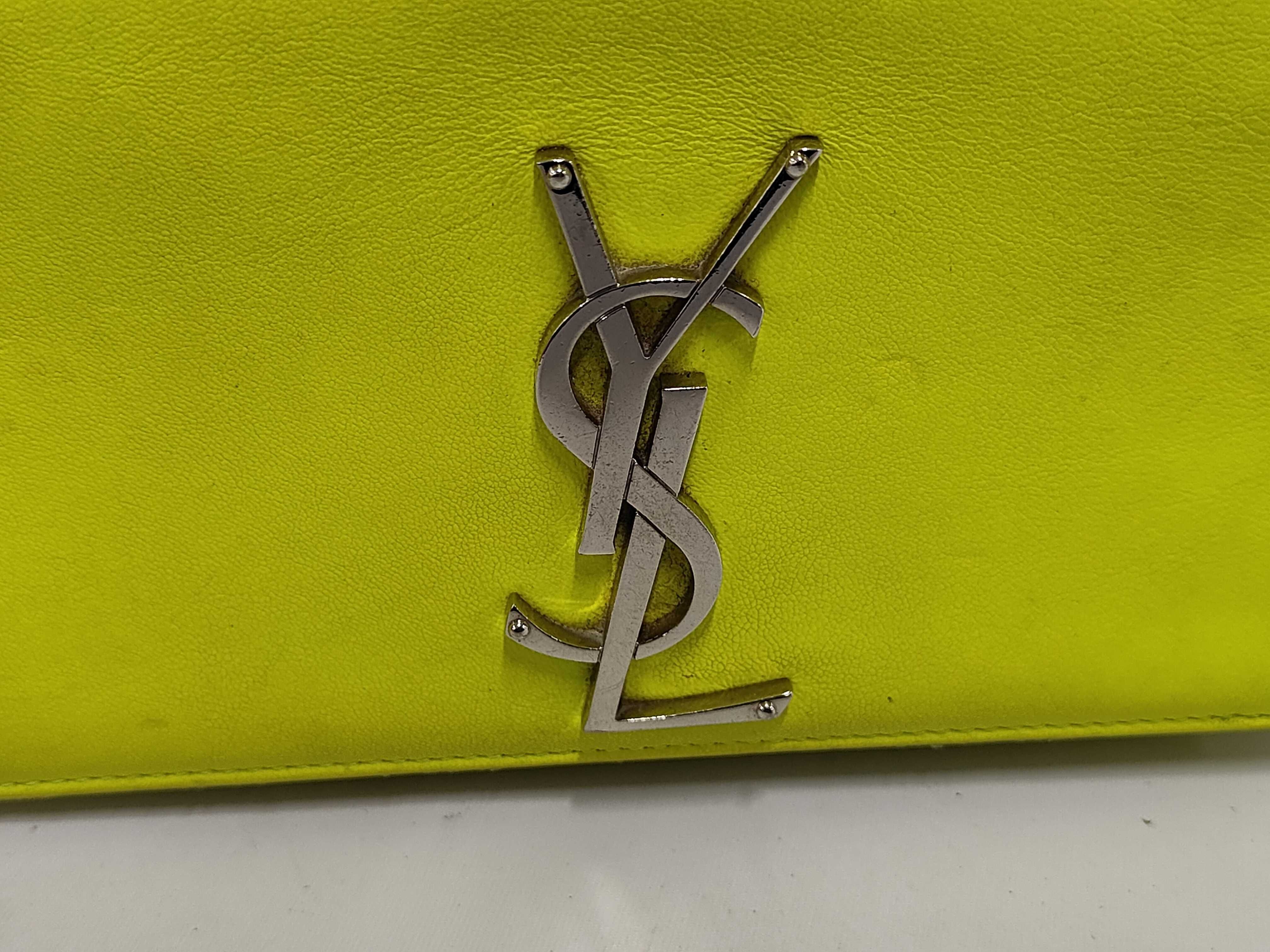 Classic Kate Fluorescent Yellow Shoulder Bag — view 8