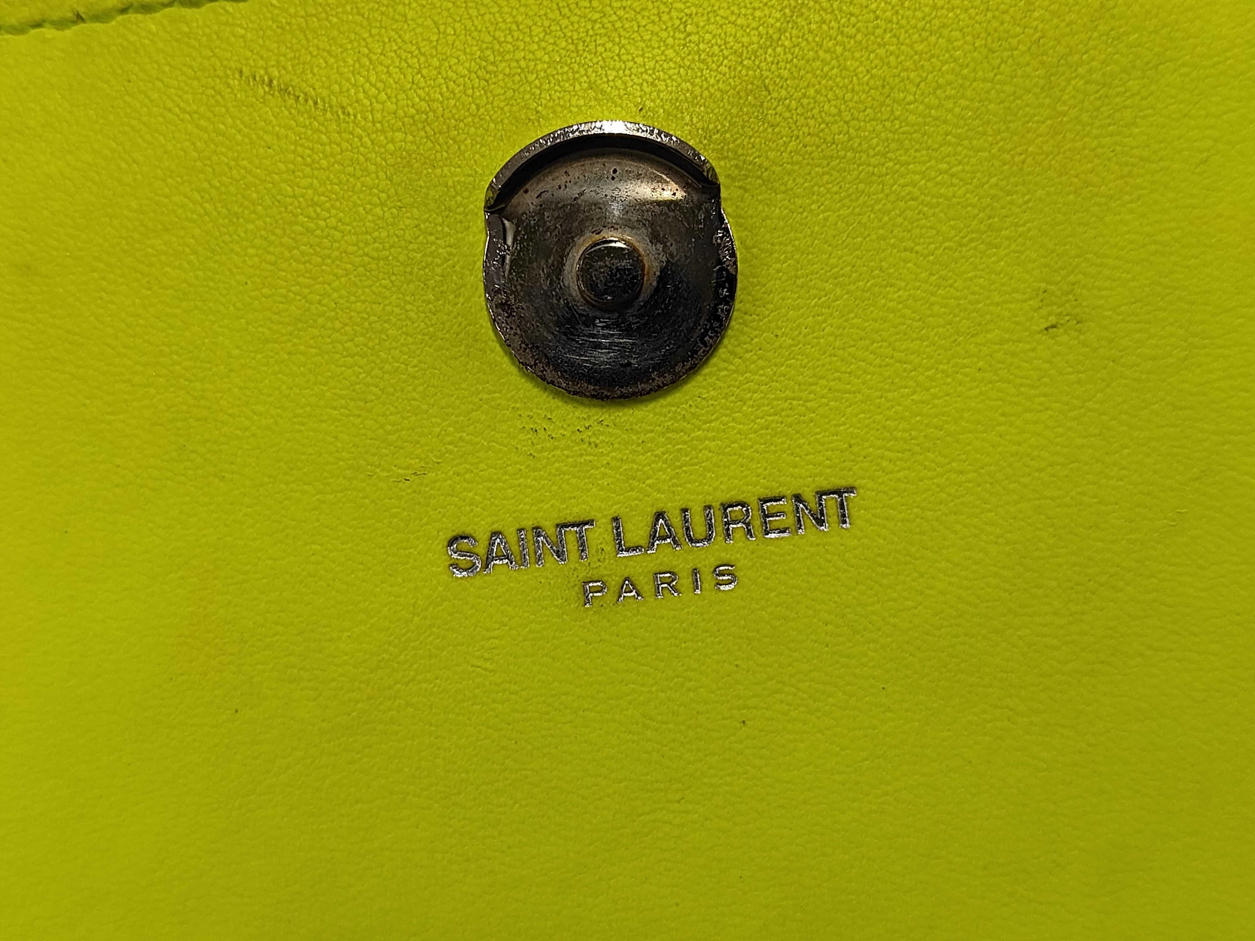 Classic Kate Fluorescent Yellow Shoulder Bag — view 10