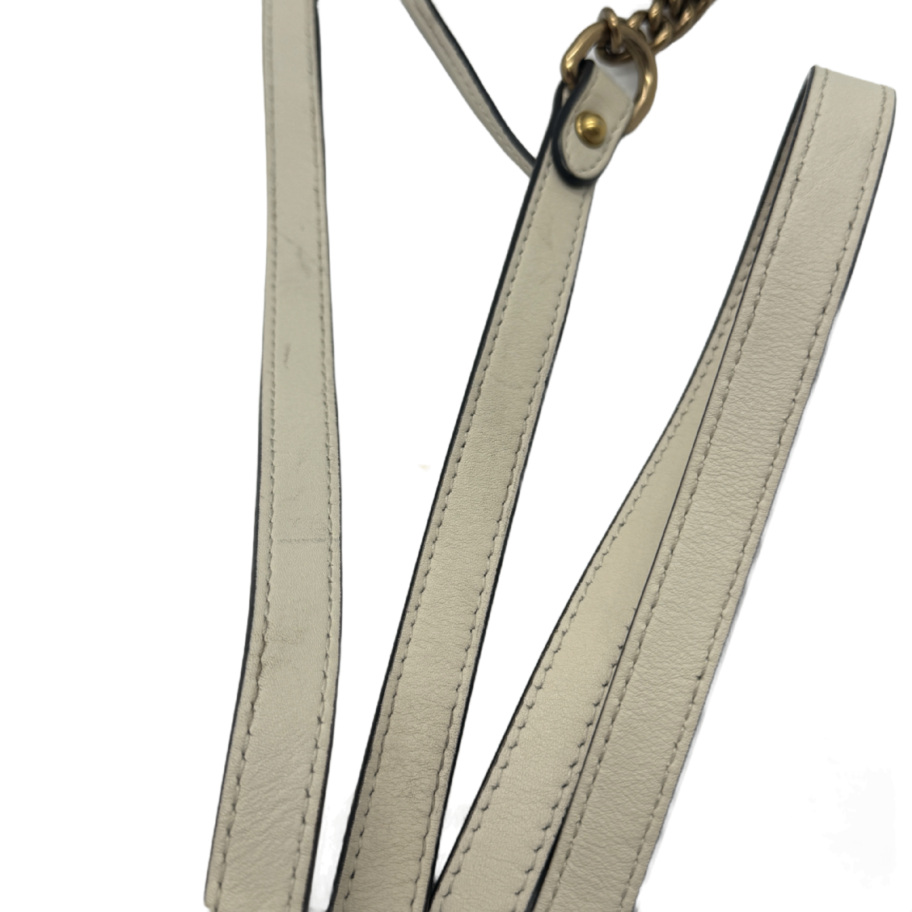 GG Marmont Small Camera Bag, White Shoulder Bag — view 11