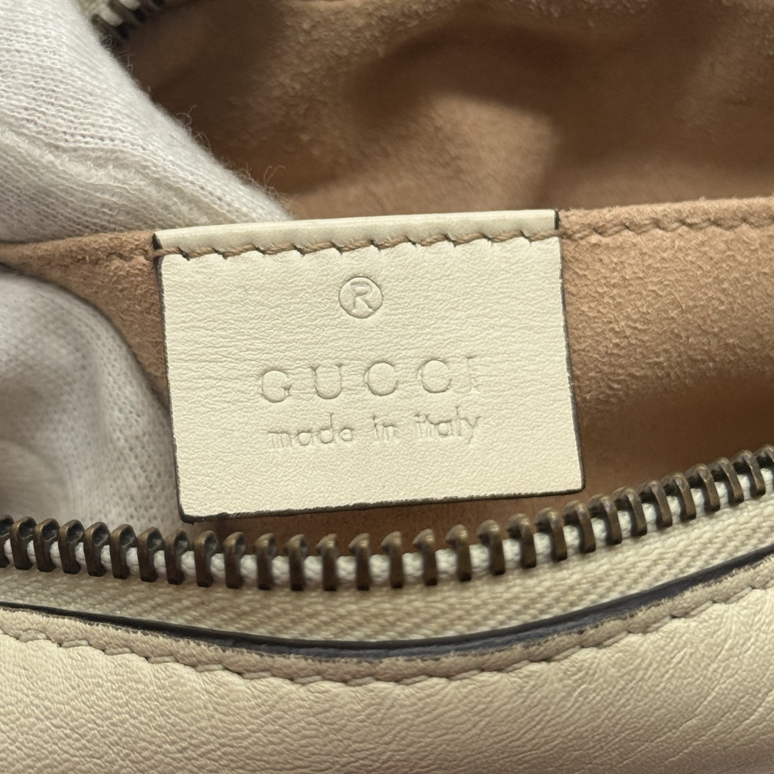 GG Marmont Small Camera Bag, White Shoulder Bag — view 10