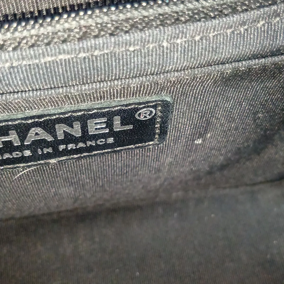 Airline Lambskin Single Flap Single Chain Bag, Blue x Black, Silver Hardware, 22624521, Serial Number 22 — view 14