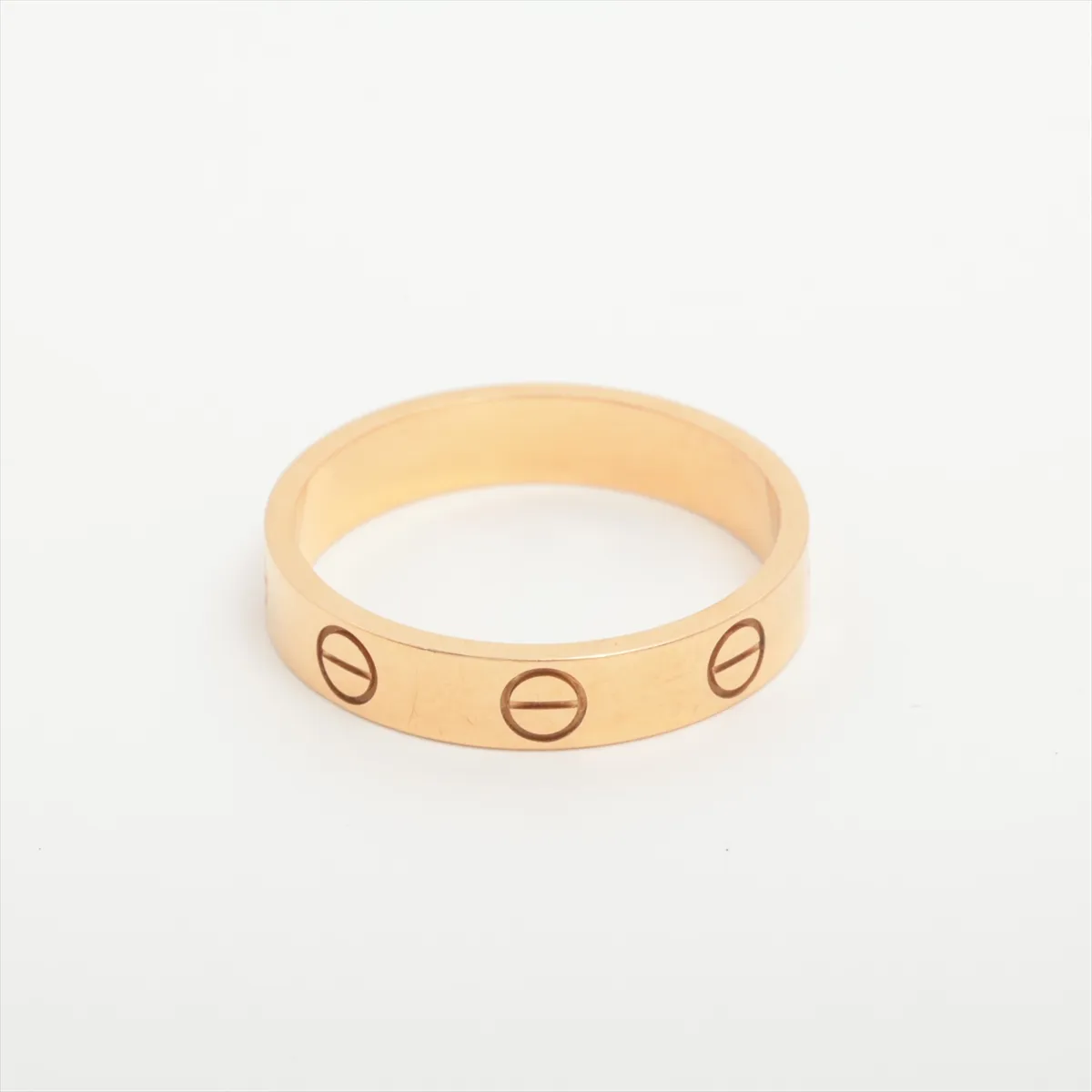 Mini Love Ring, 750 (PG), 3.2g, Size 52, XM4184, Metal wear. — view 2