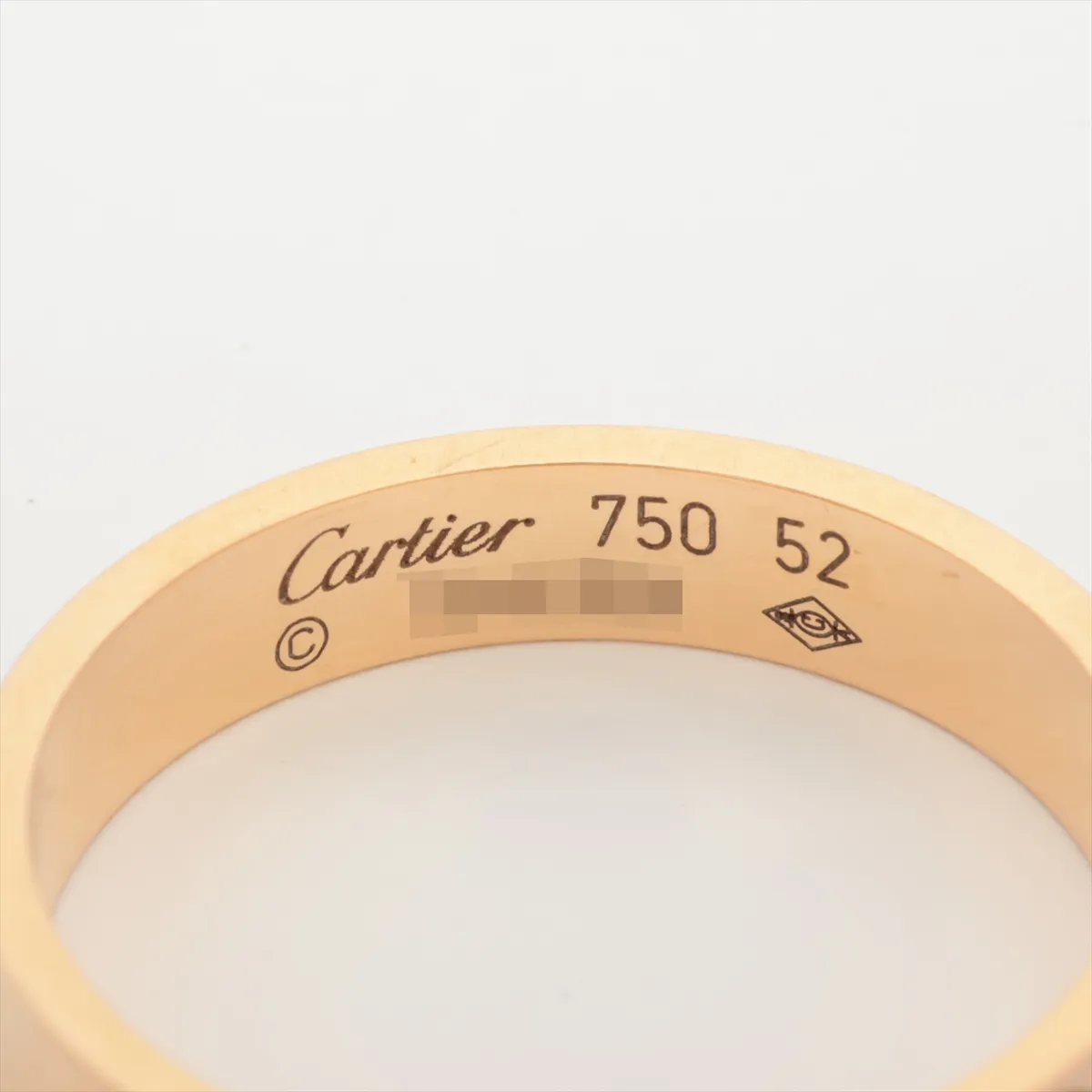 Mini Love Ring, 750 (PG), 3.2g, Size 52, XM4184, Metal wear. — view 3