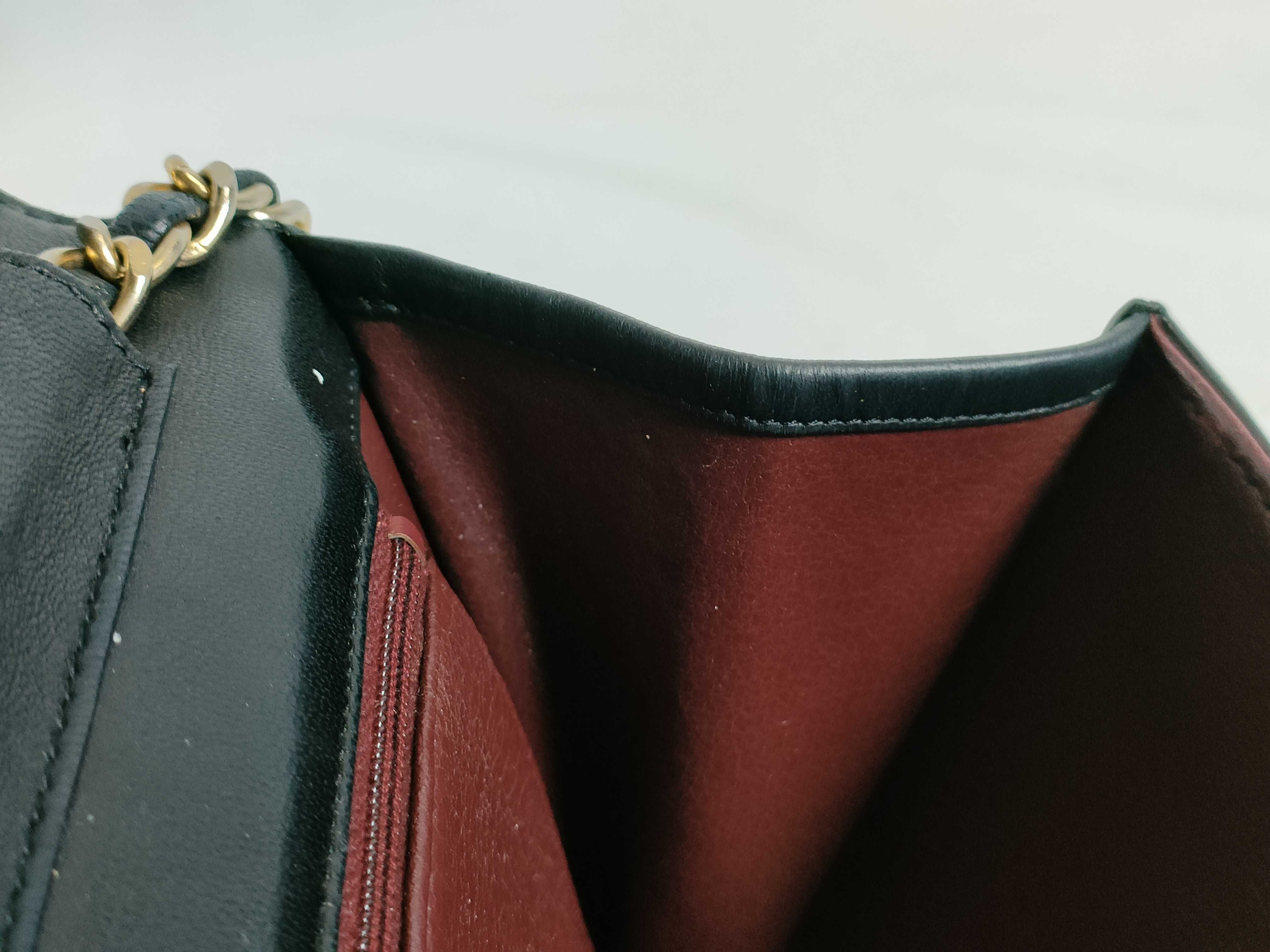 Lambskin Push-Lock Full Flap Shoulder Bag — view 12