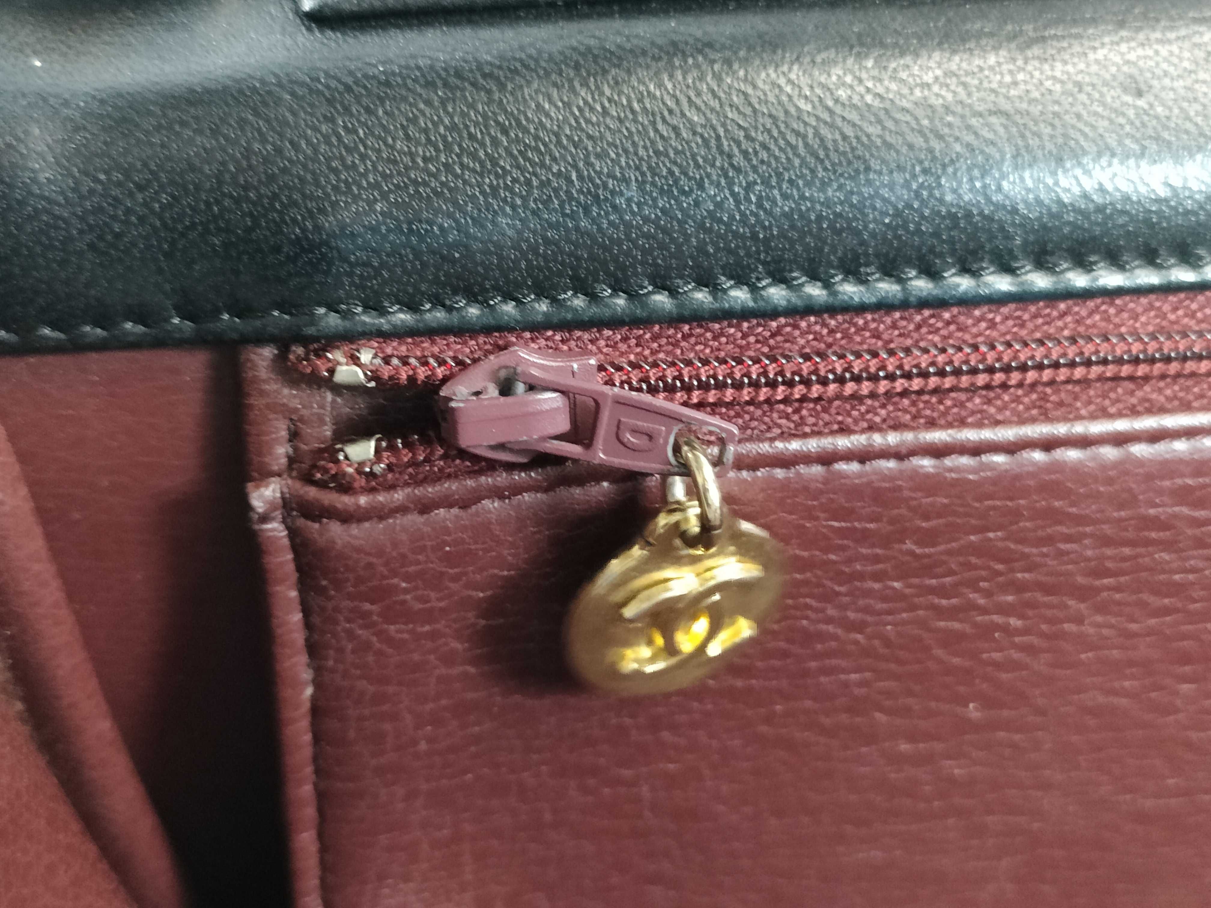 Lambskin Push-Lock Full Flap Shoulder Bag — view 13