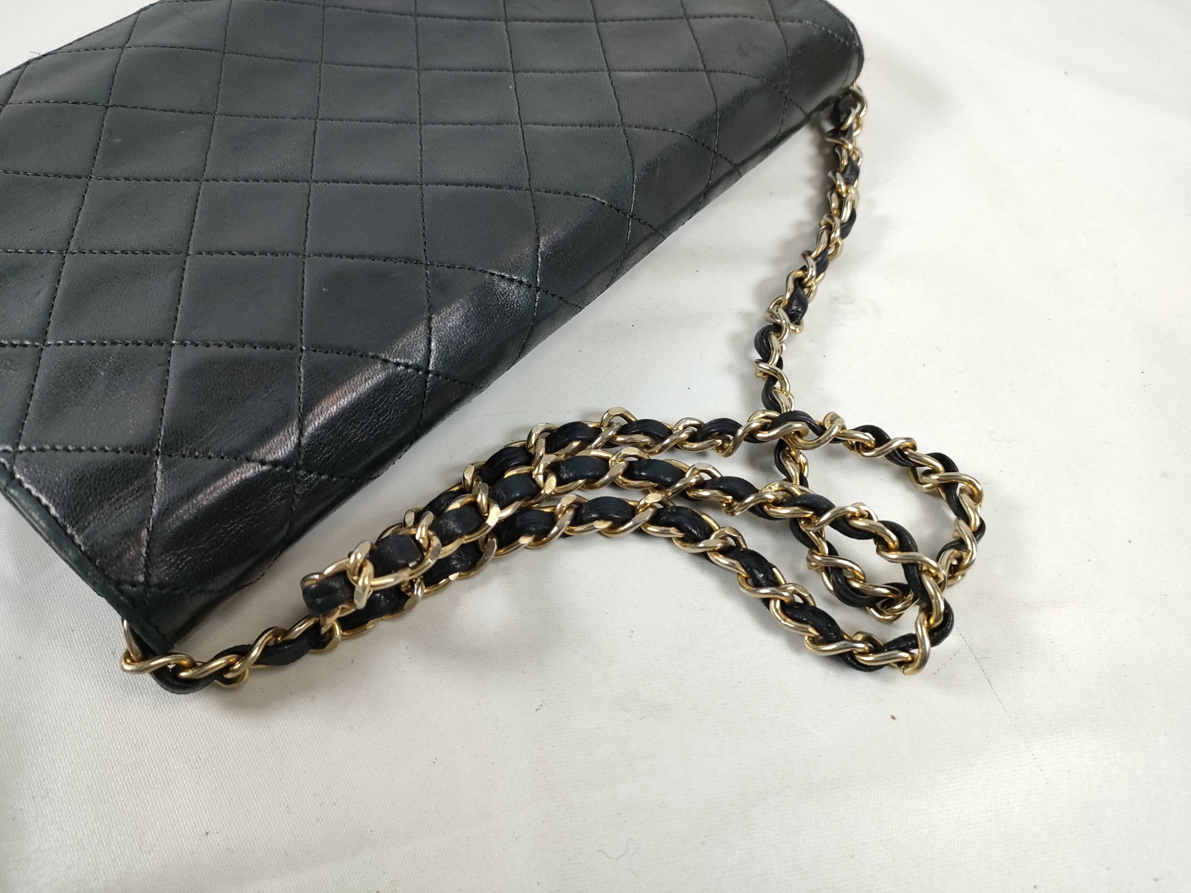 Lambskin Push-Lock Full Flap Shoulder Bag — view 3