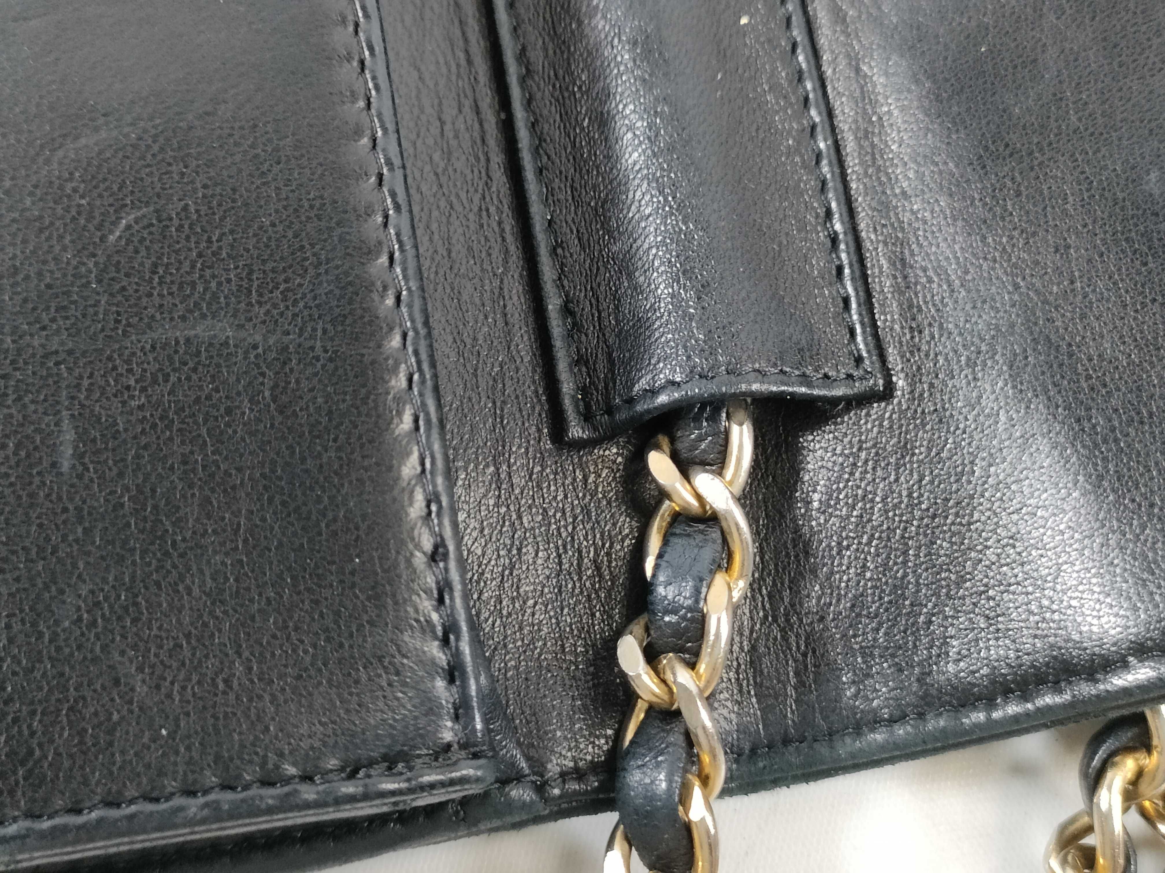 Lambskin Push-Lock Full Flap Shoulder Bag — view 5