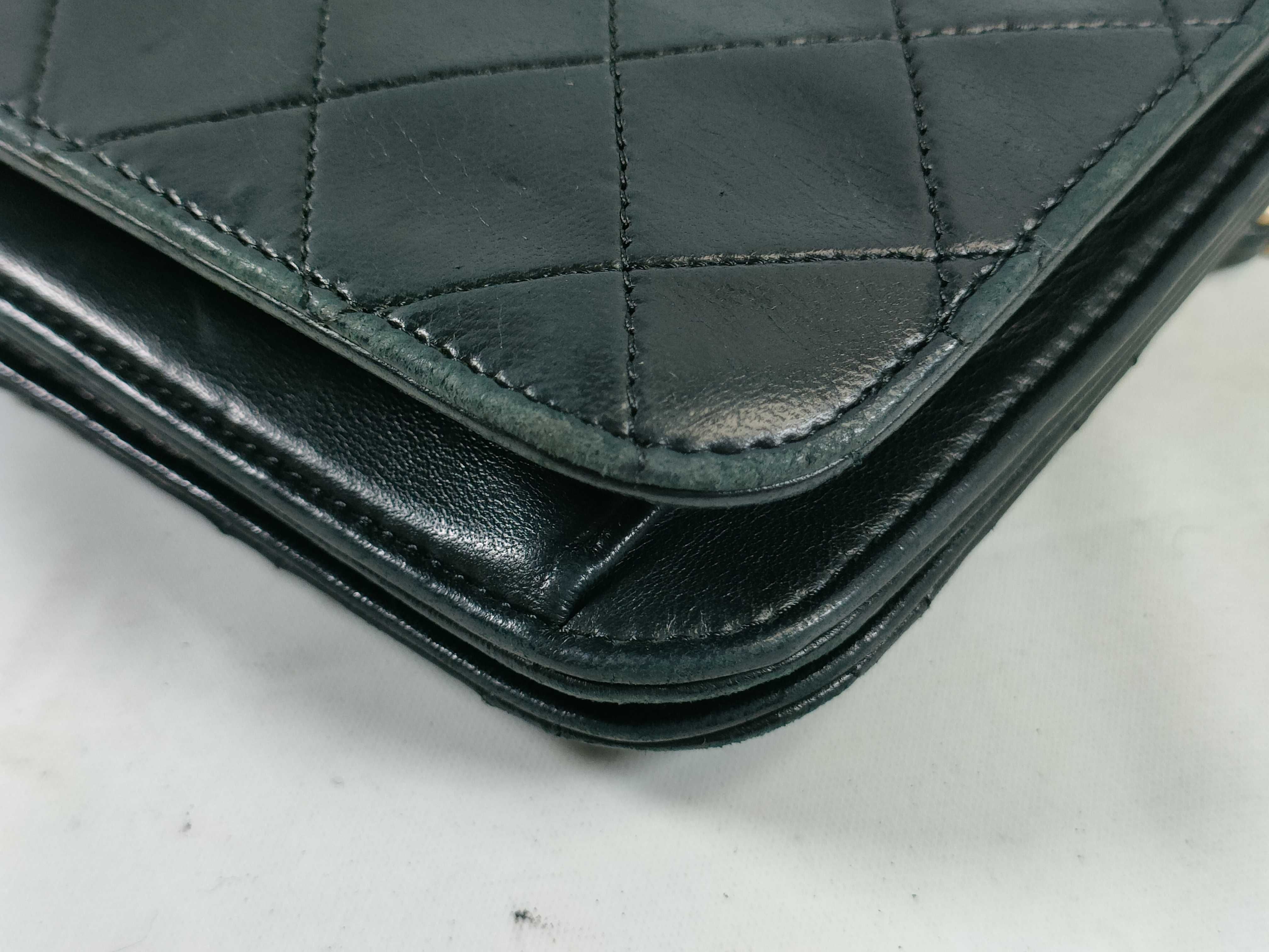 Lambskin Push-Lock Full Flap Shoulder Bag — view 6