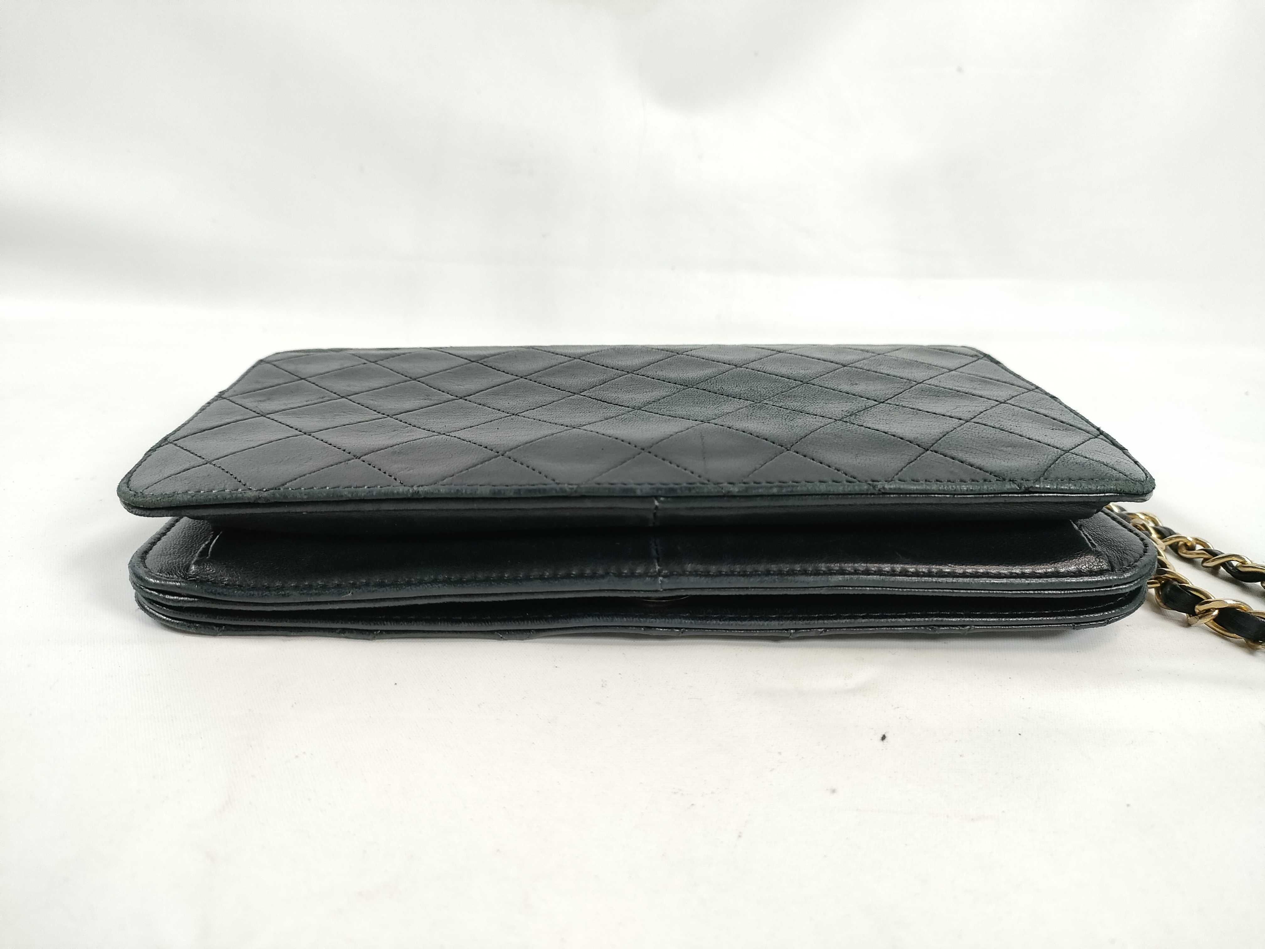 Lambskin Push-Lock Full Flap Shoulder Bag — view 7