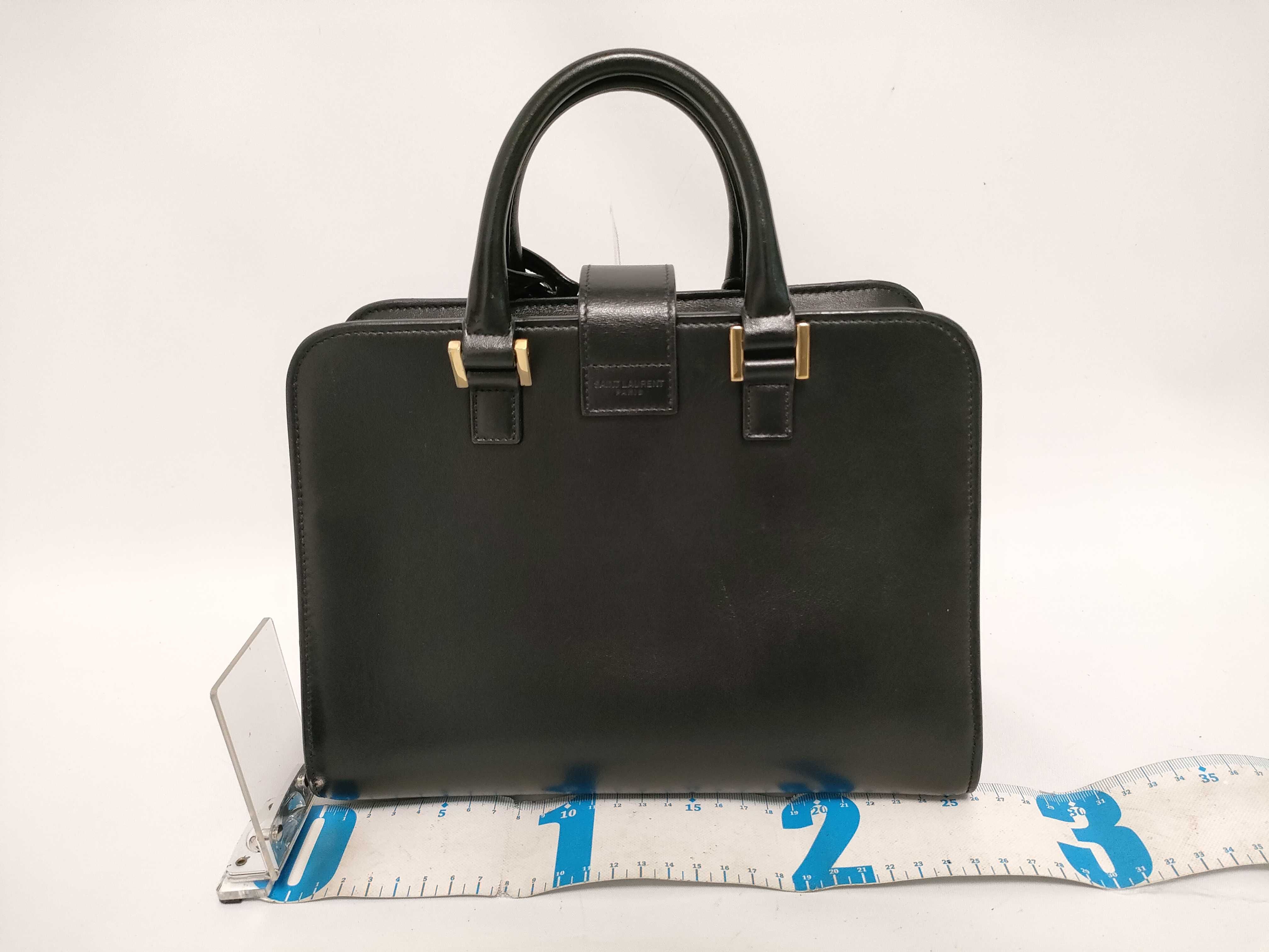 Baby Cabas Leather 2-Way Handbag, Black, 472466 (Handbag) — view 2
