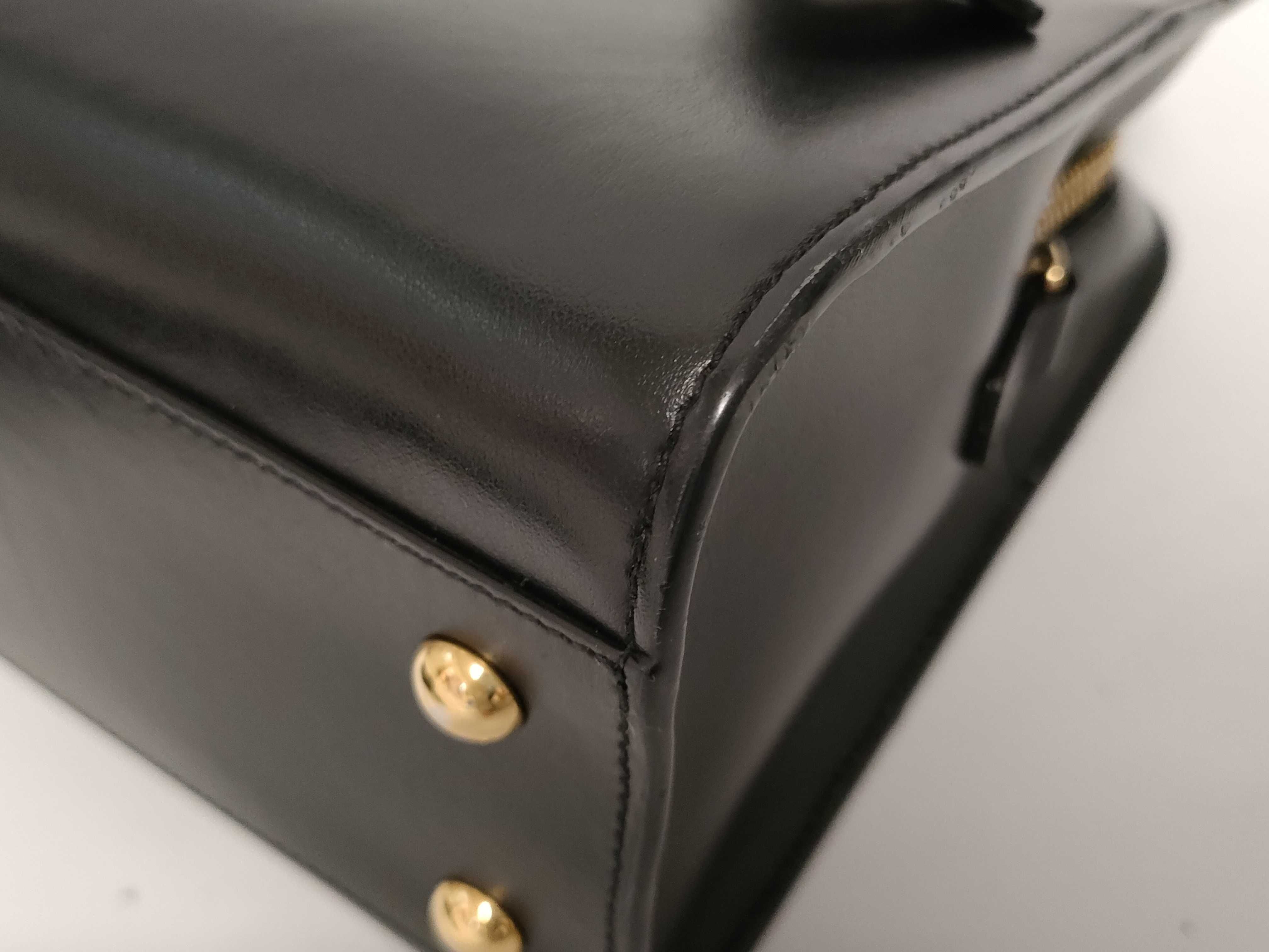 Baby Cabas Leather 2-Way Handbag, Black, 472466 (Handbag) — view 7