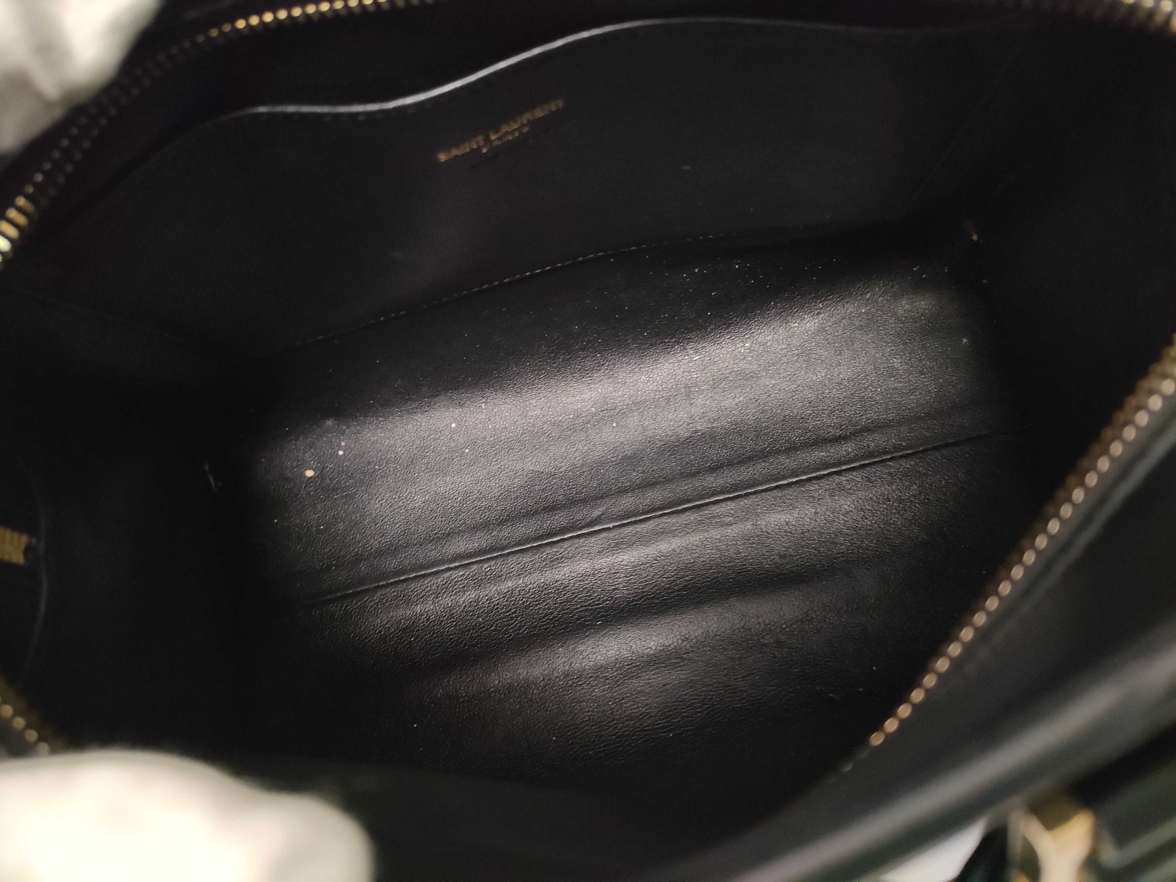 Baby Cabas Leather 2-Way Handbag, Black, 472466 (Handbag) — view 9