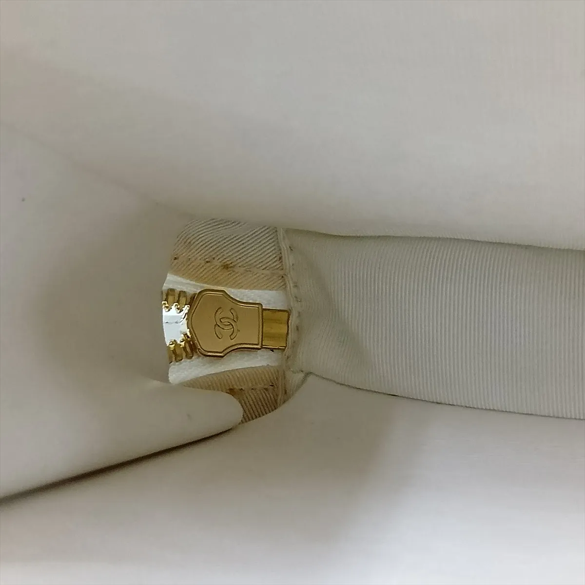 Matelassé Lambskin 2-Way Shoulder Bag, White with Gold Hardware, 30072824 (Serial Number in the 30s) — view 12