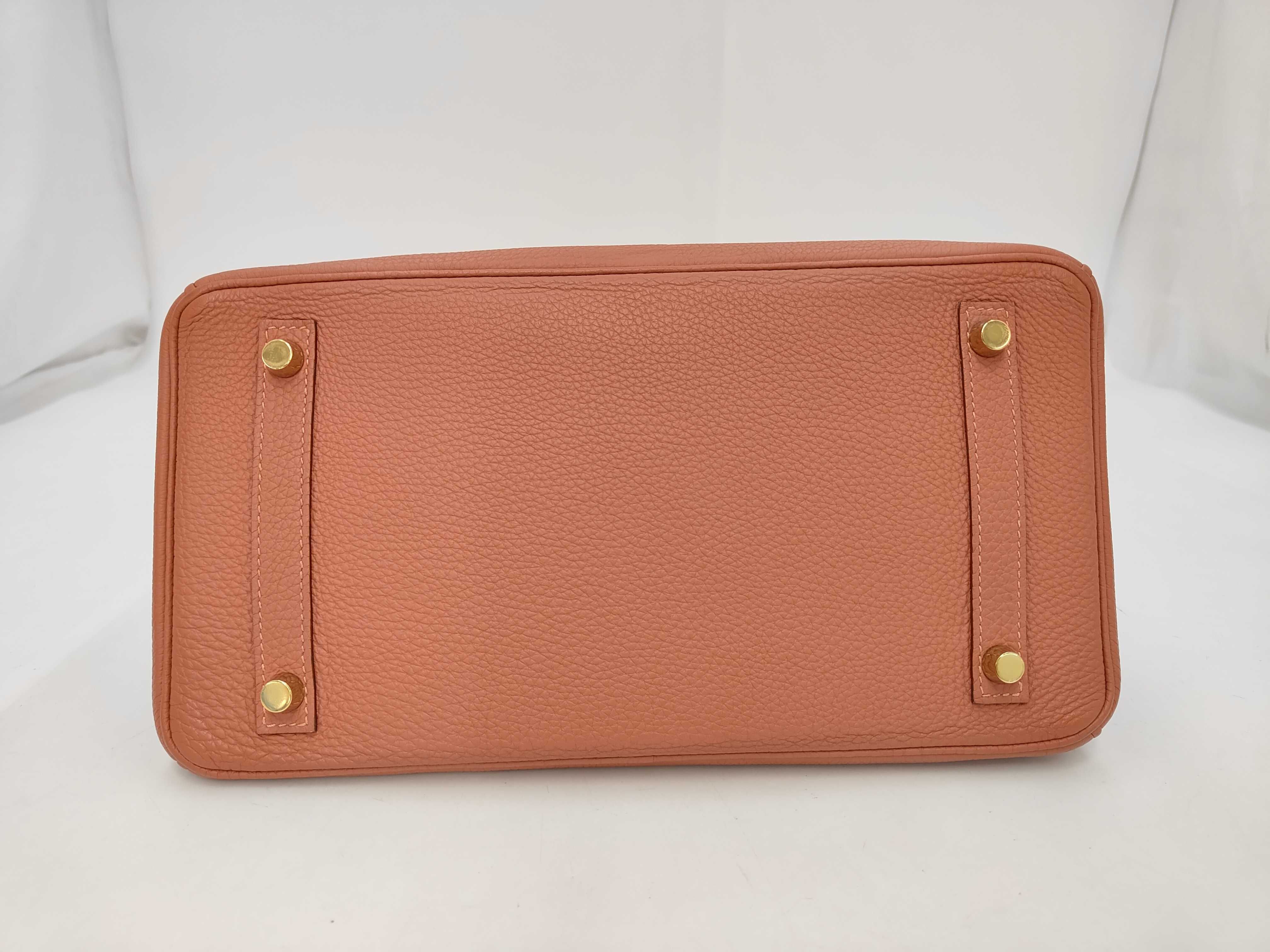 Birkin 30 Togo Bois de Rose Gold Hardware R Stamp Handbag — view 4
